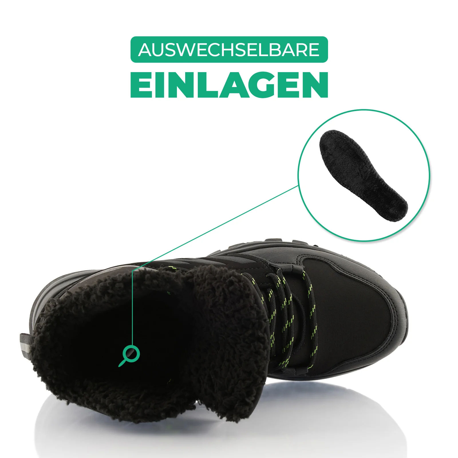 Winterstiefel Warm Gefütterte Wanderschuhe Softshell - Image 5