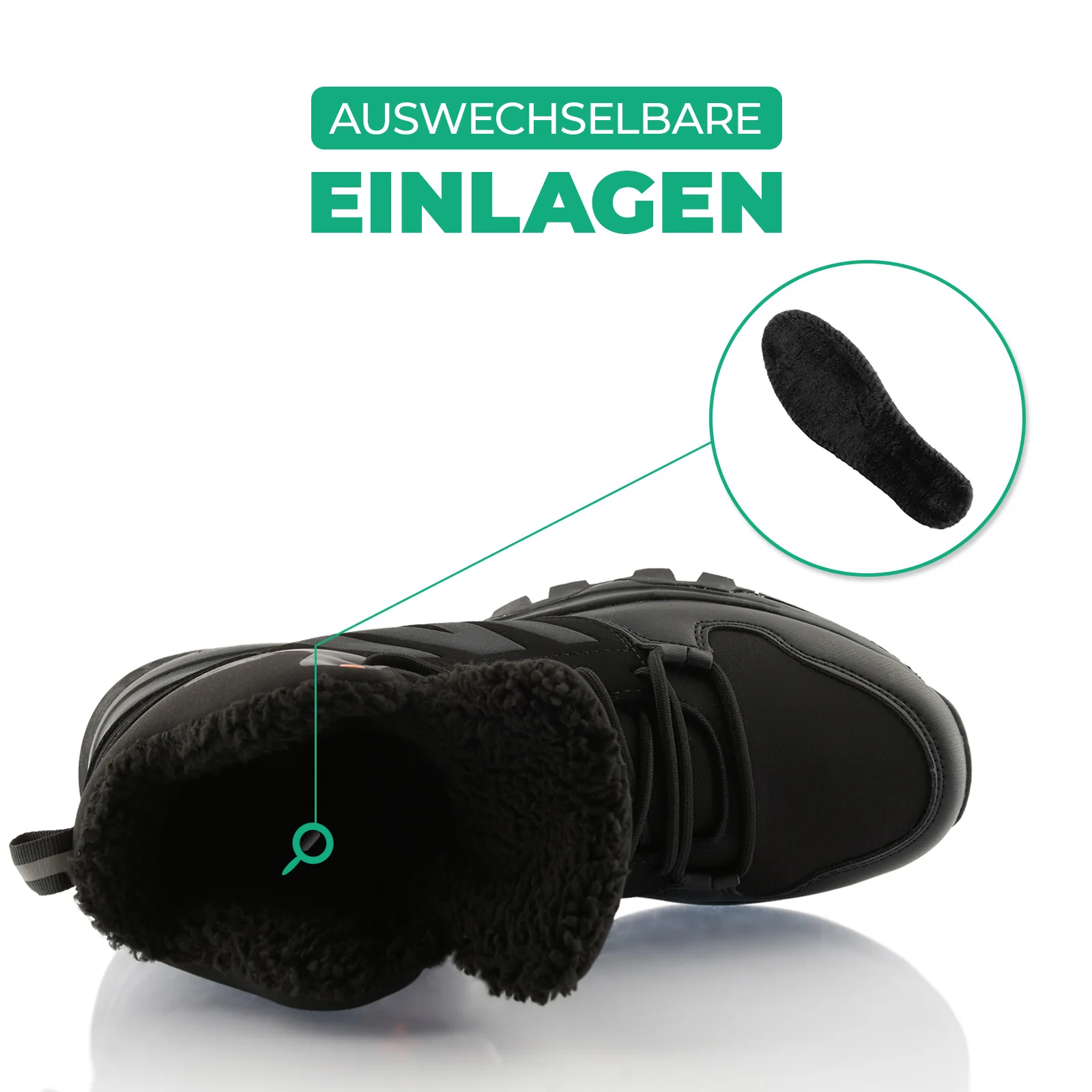 Winterstiefel Warm Gefütterte Wanderschuhe Softshell - Image 5