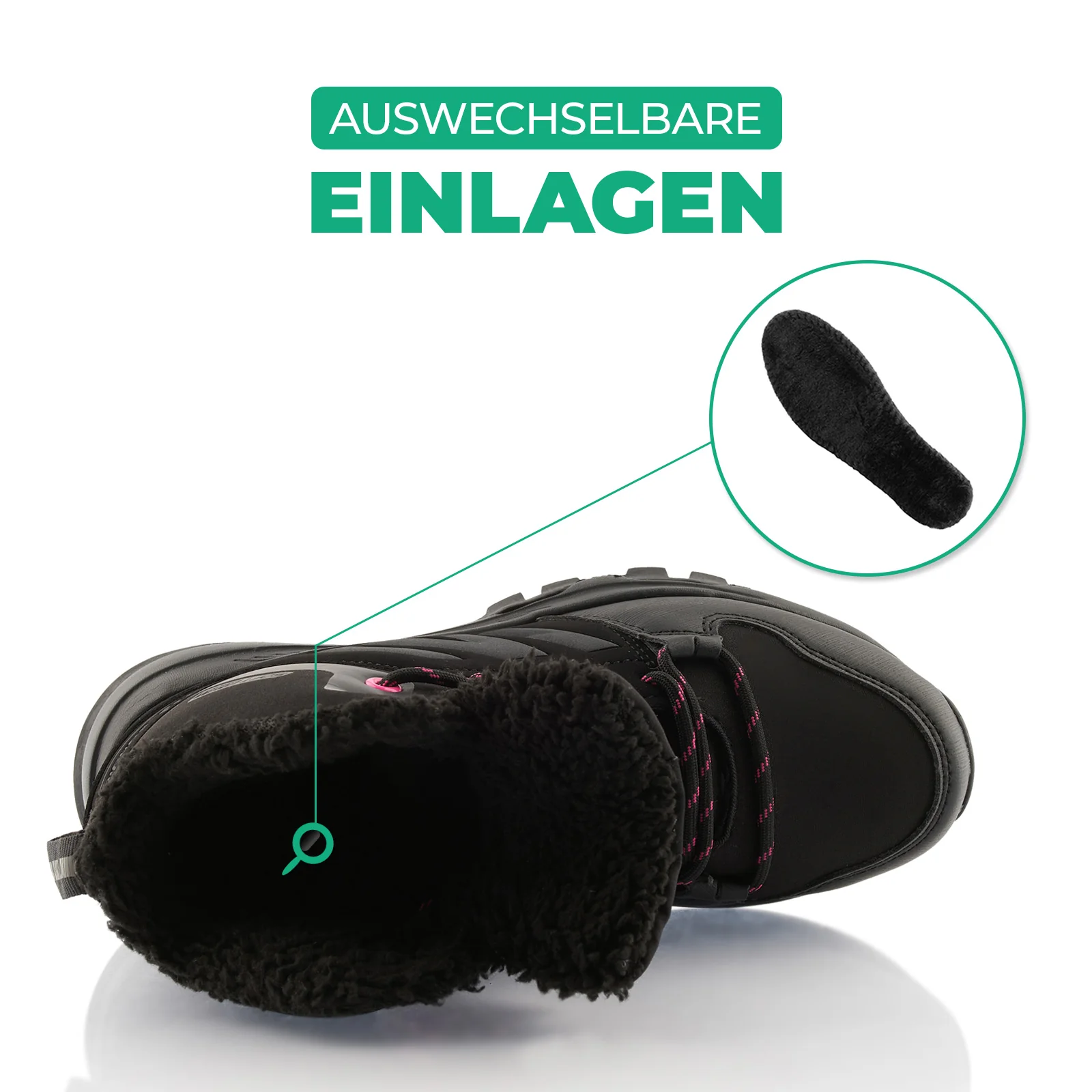 Winterstiefel Warm Gefütterte Wanderschuhe Softshell - Image 5