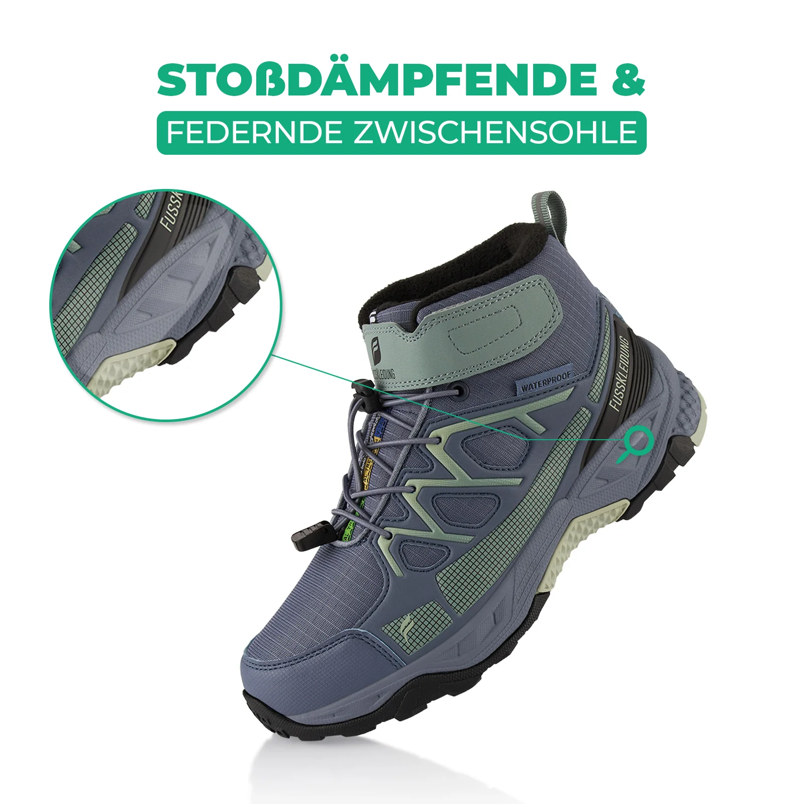 Winterstiefel Wasserdichte Warm Gefütterte Wanderschuhe - Image 3