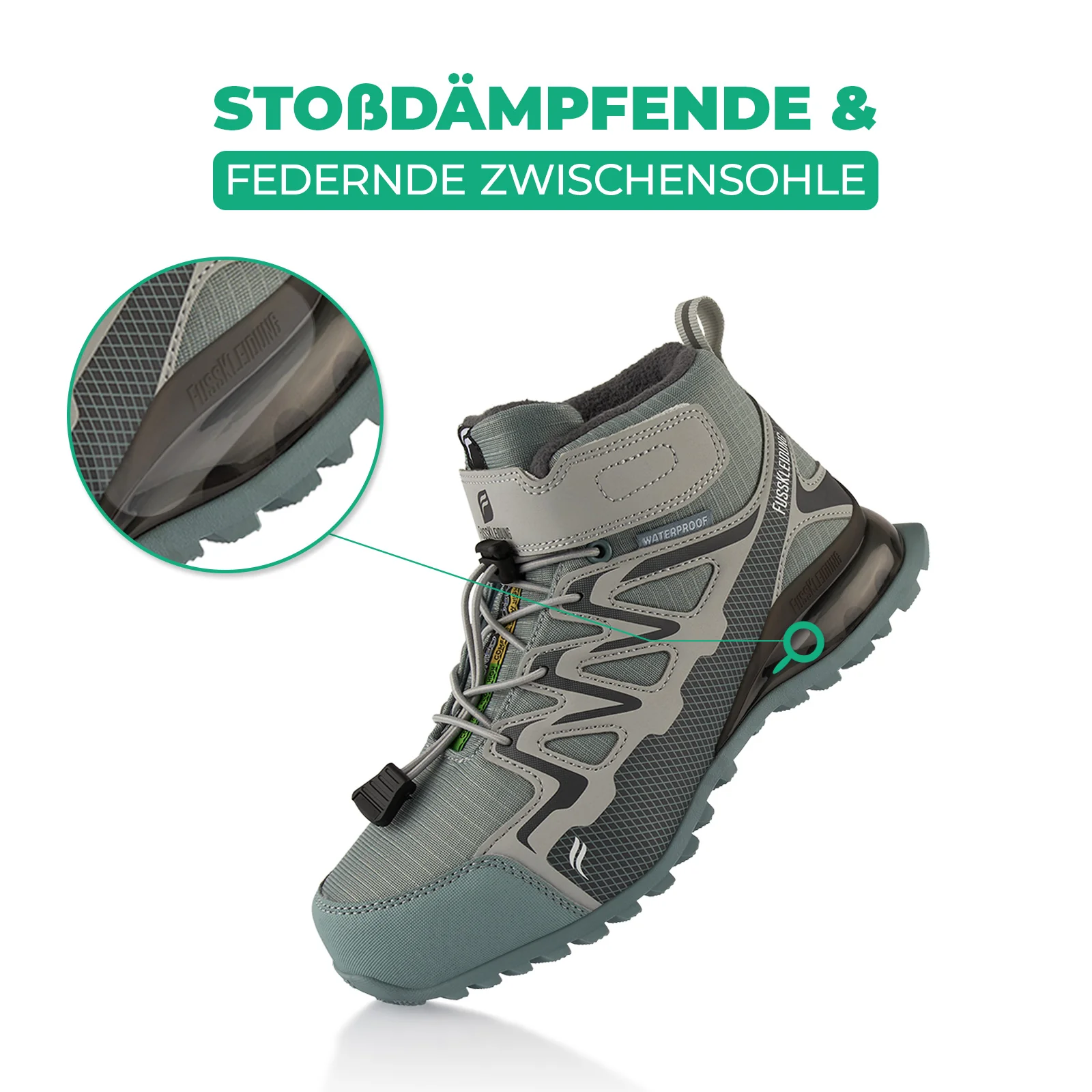 Winterstiefel Wasserdichte Warm Gefütterte Wanderschuhe - Image 3
