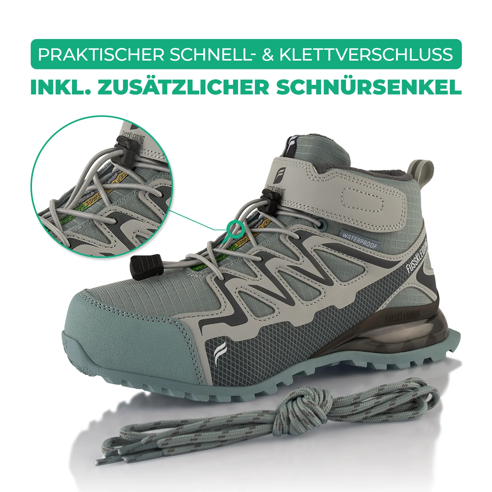 Winterstiefel Wasserdichte Warm Gefütterte Wanderschuhe - Image 4