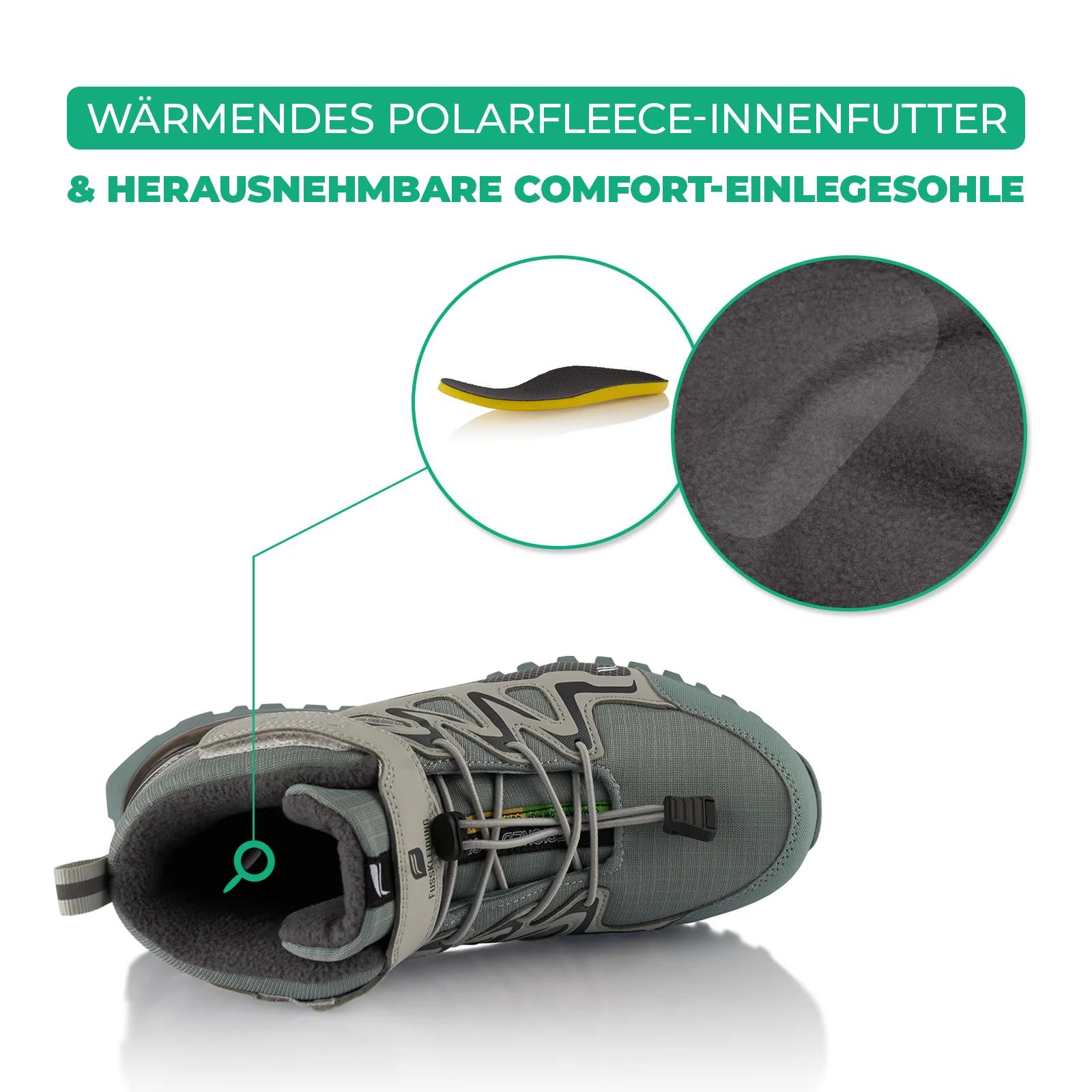 Winterstiefel Wasserdichte Warm Gefütterte Wanderschuhe - Image 5