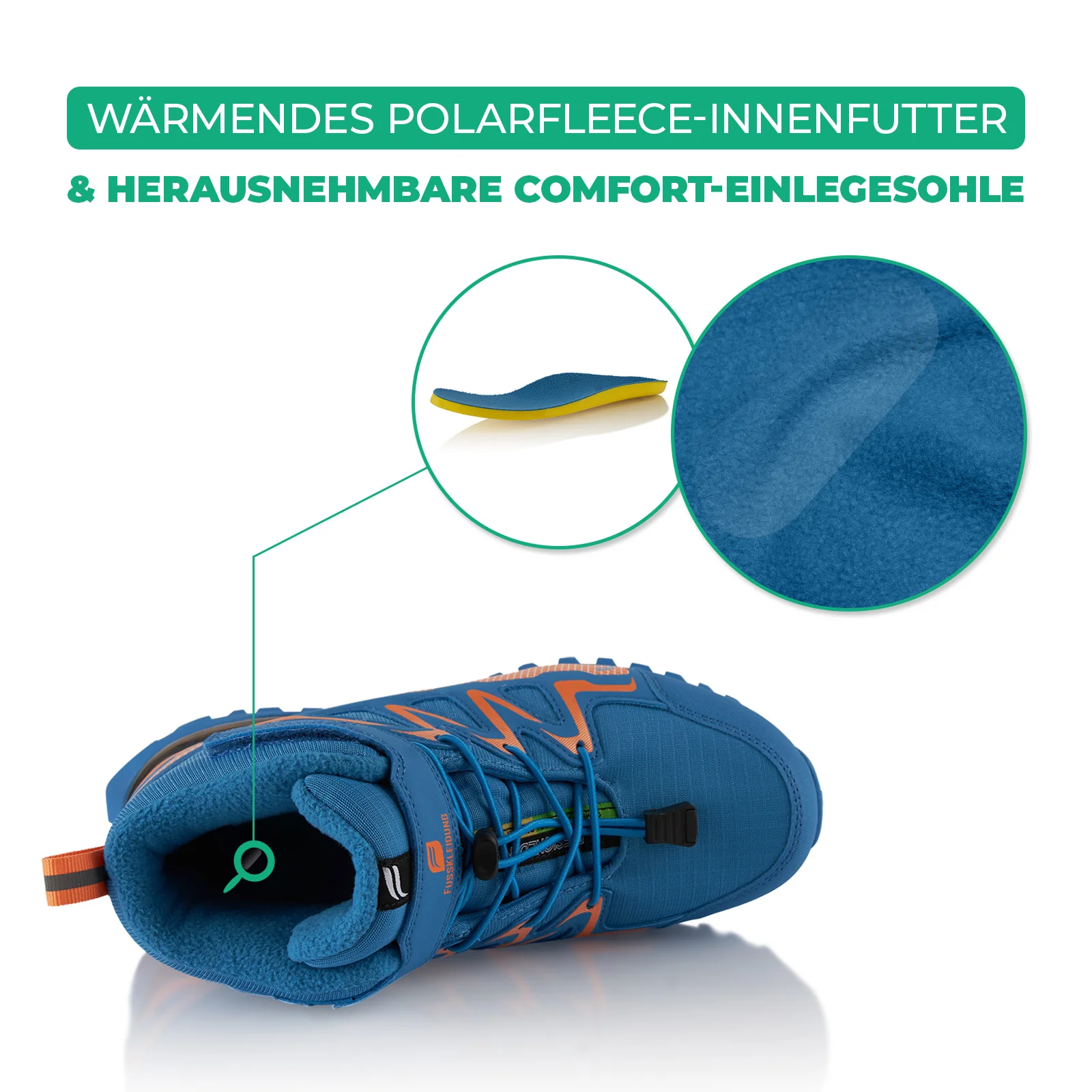 Winterstiefel Wasserdichte Warm Gefütterte Wanderschuhe - Image 5