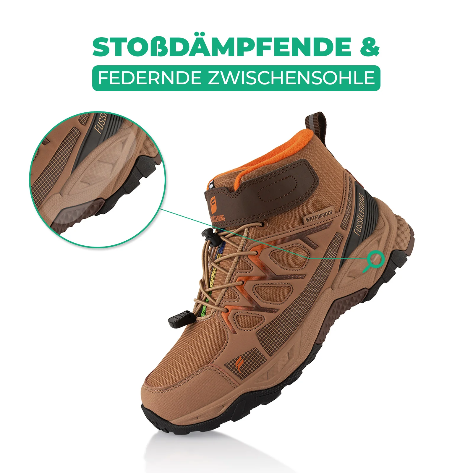 Winterstiefel Wasserdichte Warm Gefütterte Wanderschuhe - Image 3