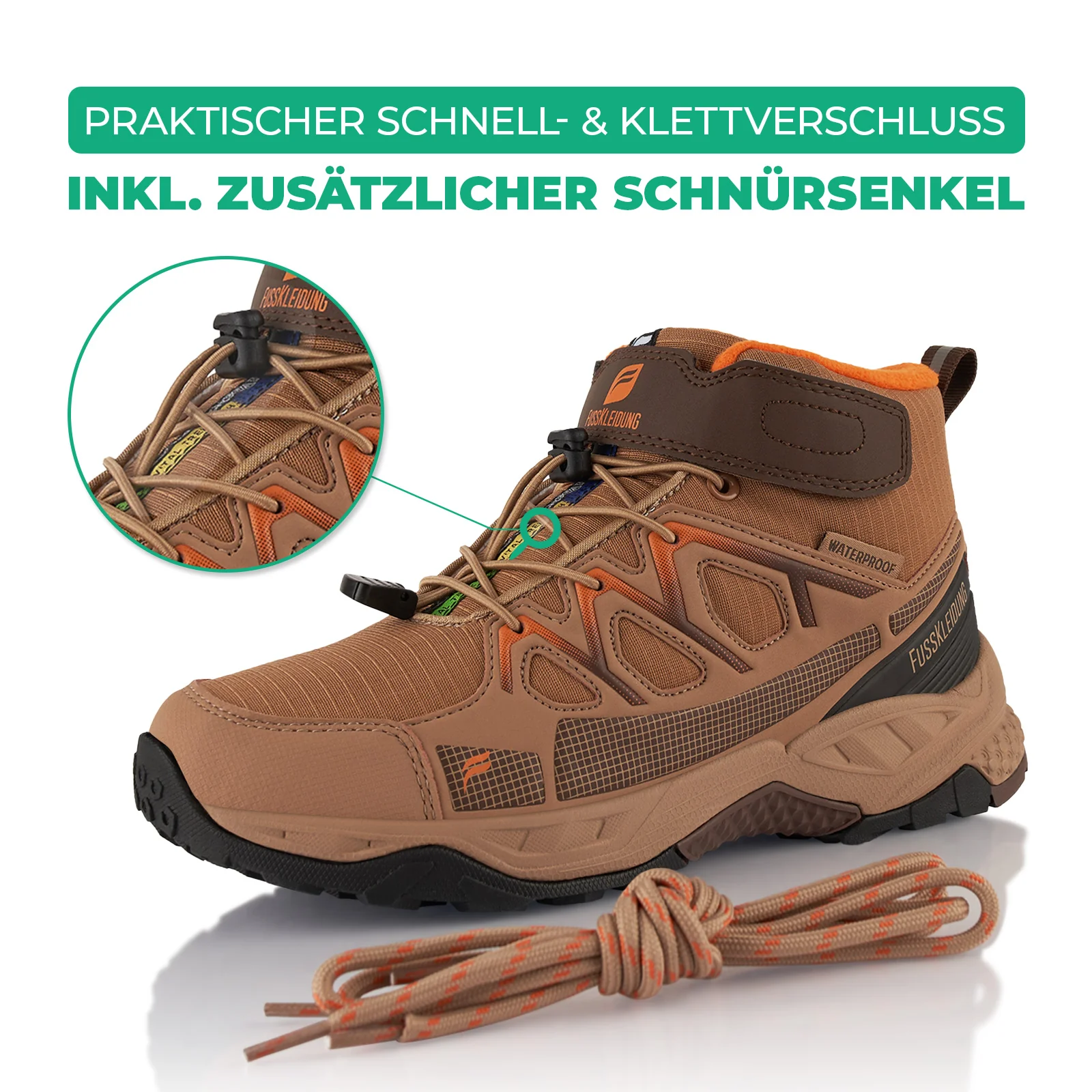 Winterstiefel Wasserdichte Warm Gefütterte Wanderschuhe - Image 4