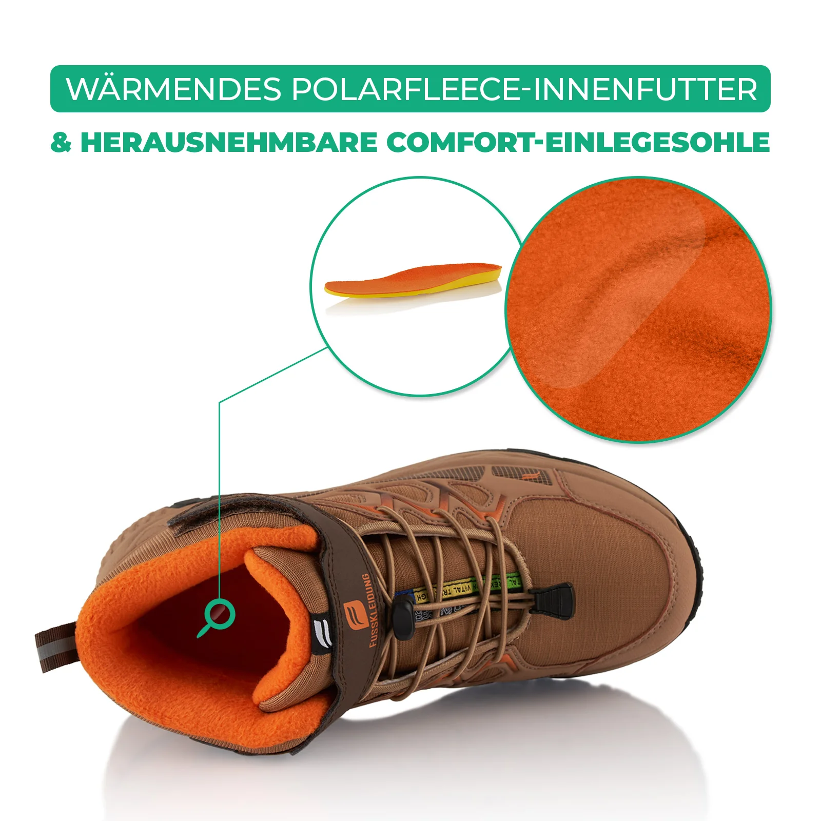 Winterstiefel Wasserdichte Warm Gefütterte Wanderschuhe - Image 5