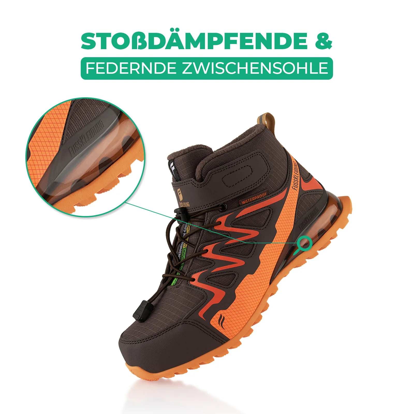 Winterstiefel Wasserdichte Warm Gefütterte Wanderschuhe - Image 3