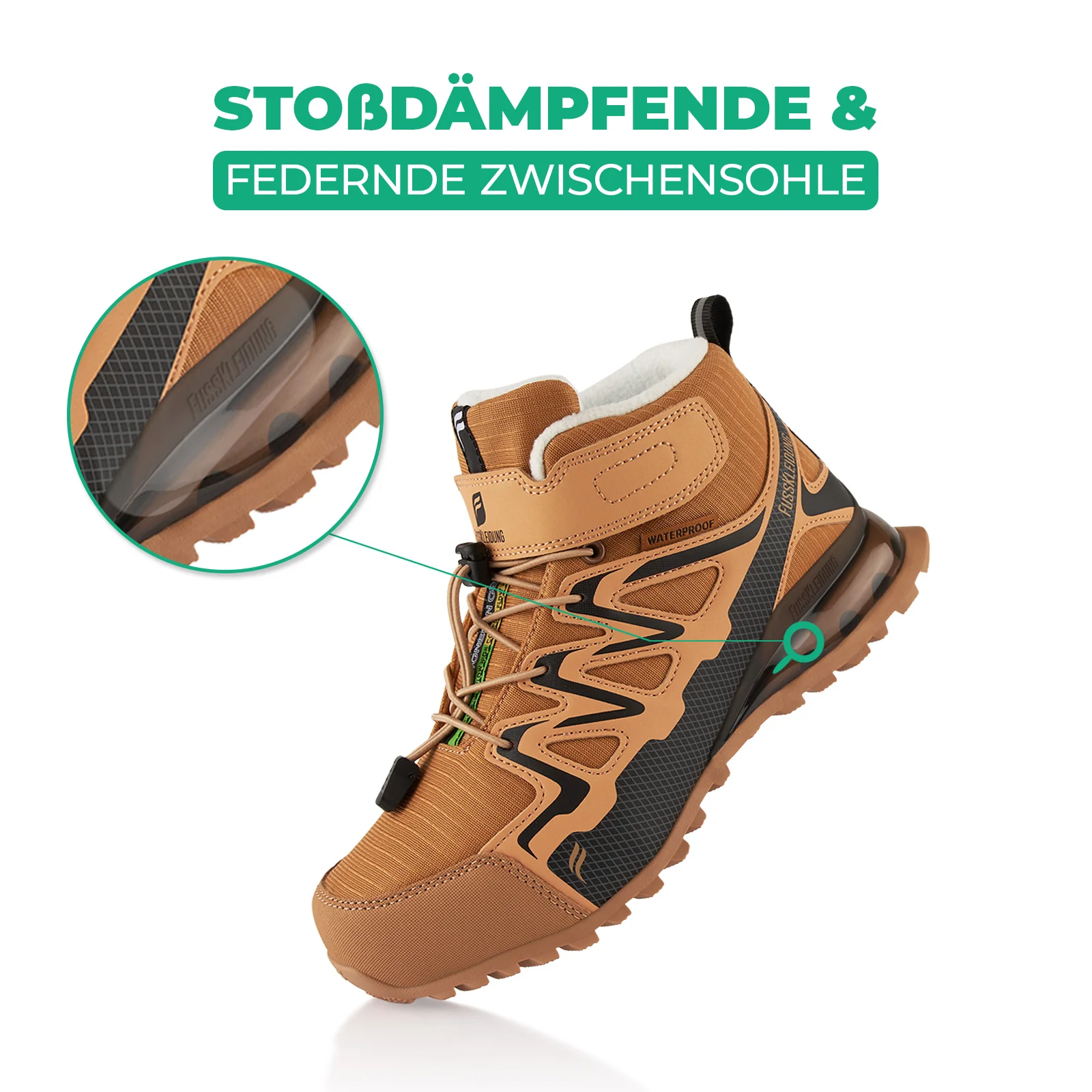 Winterstiefel Wasserdichte Warm Gefütterte Wanderschuhe - Image 3