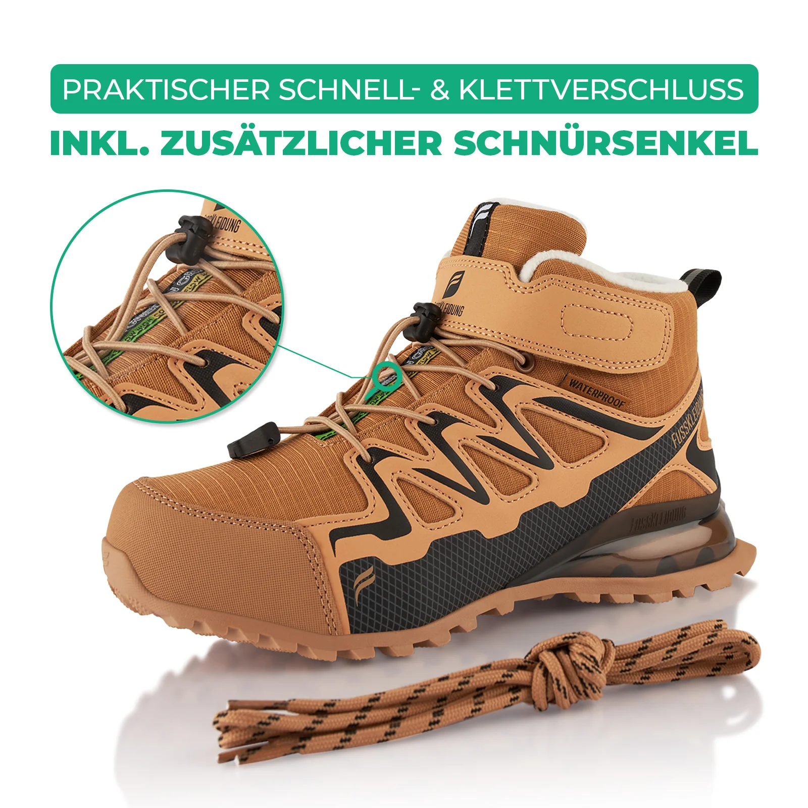 Winterstiefel Wasserdichte Warm Gefütterte Wanderschuhe - Image 4