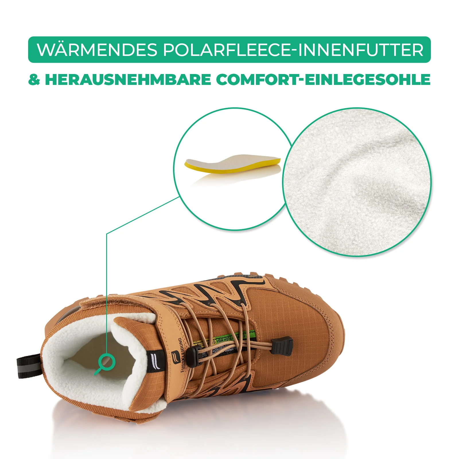 Winterstiefel Wasserdichte Warm Gefütterte Wanderschuhe - Image 5