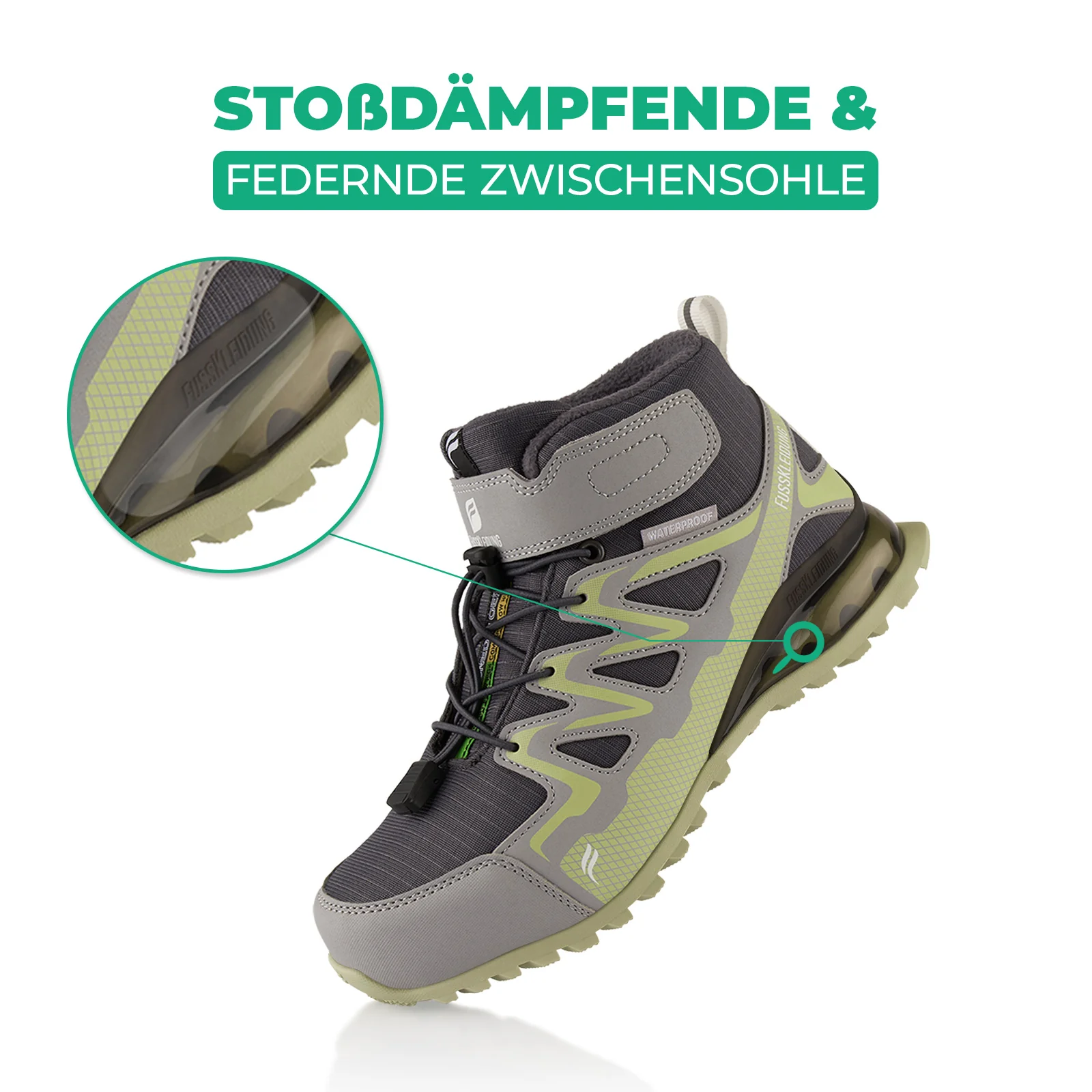 Winterstiefel Wasserdichte Warm Gefütterte Wanderschuhe - Image 3
