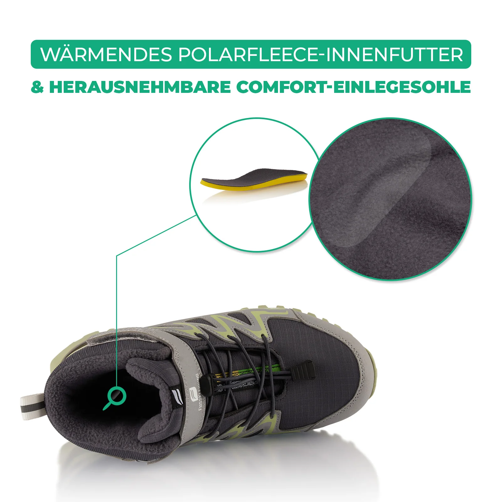 Winterstiefel Wasserdichte Warm Gefütterte Wanderschuhe - Image 5