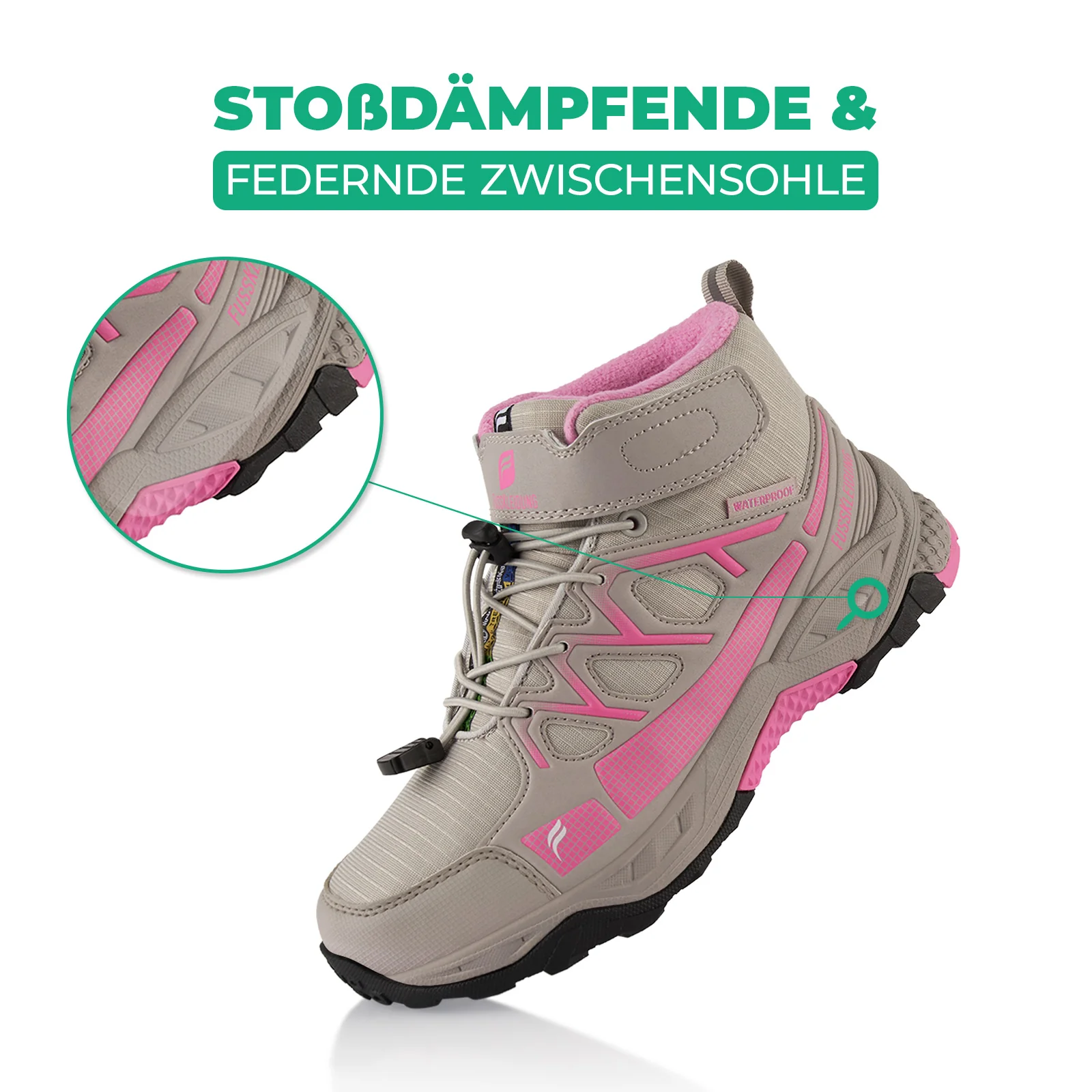 Winterstiefel Wasserdichte Warm Gefütterte Wanderschuhe - Image 3