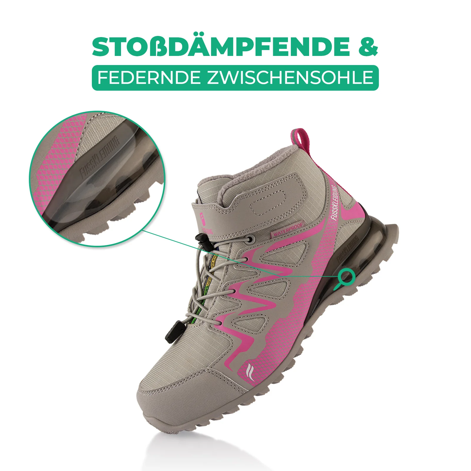 Winterstiefel Wasserdichte Warm Gefütterte Wanderschuhe - Image 3