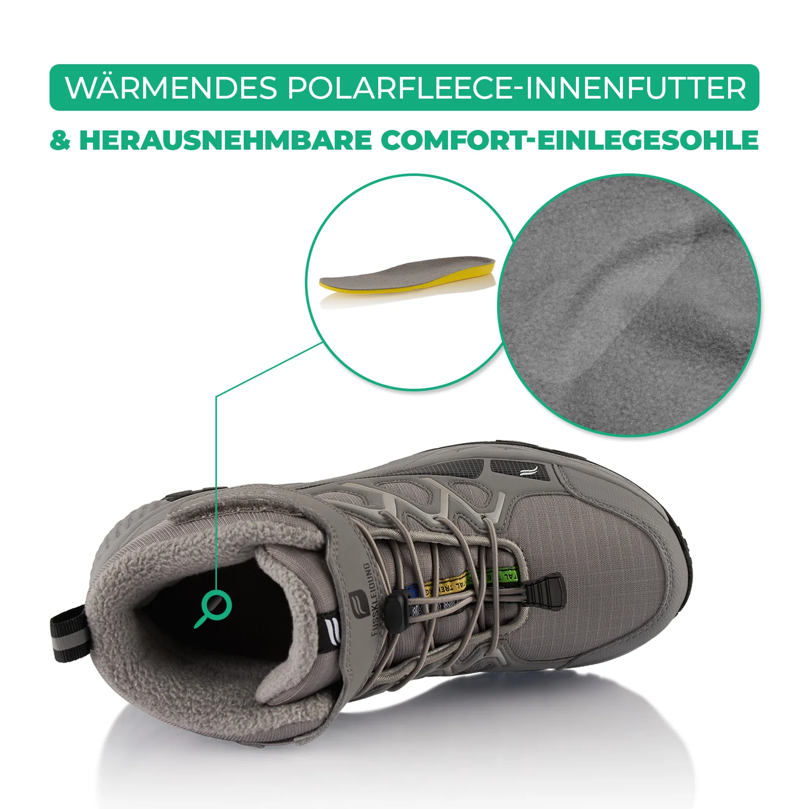 Winterstiefel Wasserdichte Warm Gefütterte Wanderschuhe - Image 5