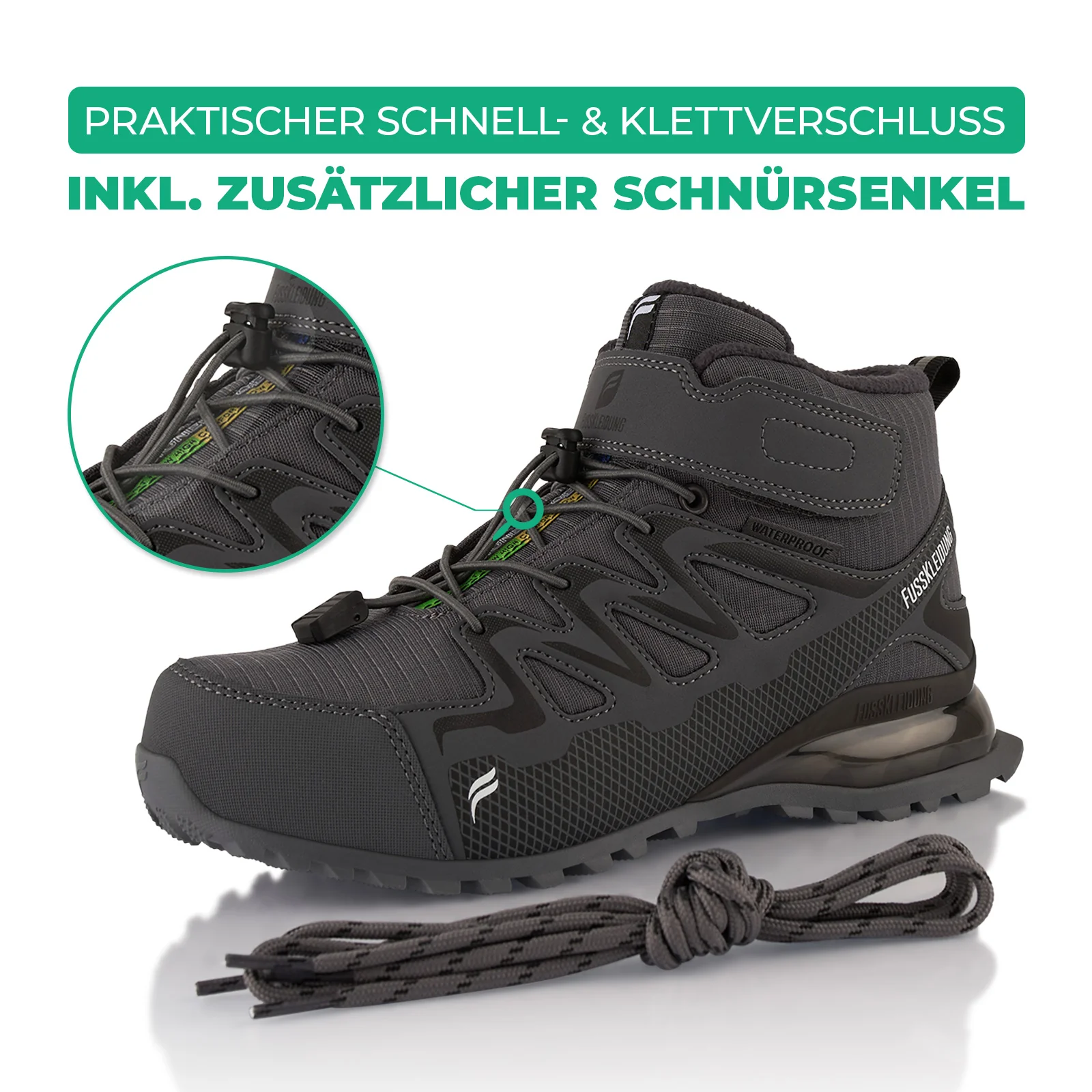 Winterstiefel Wasserdichte Warm Gefütterte Wanderschuhe - Image 4