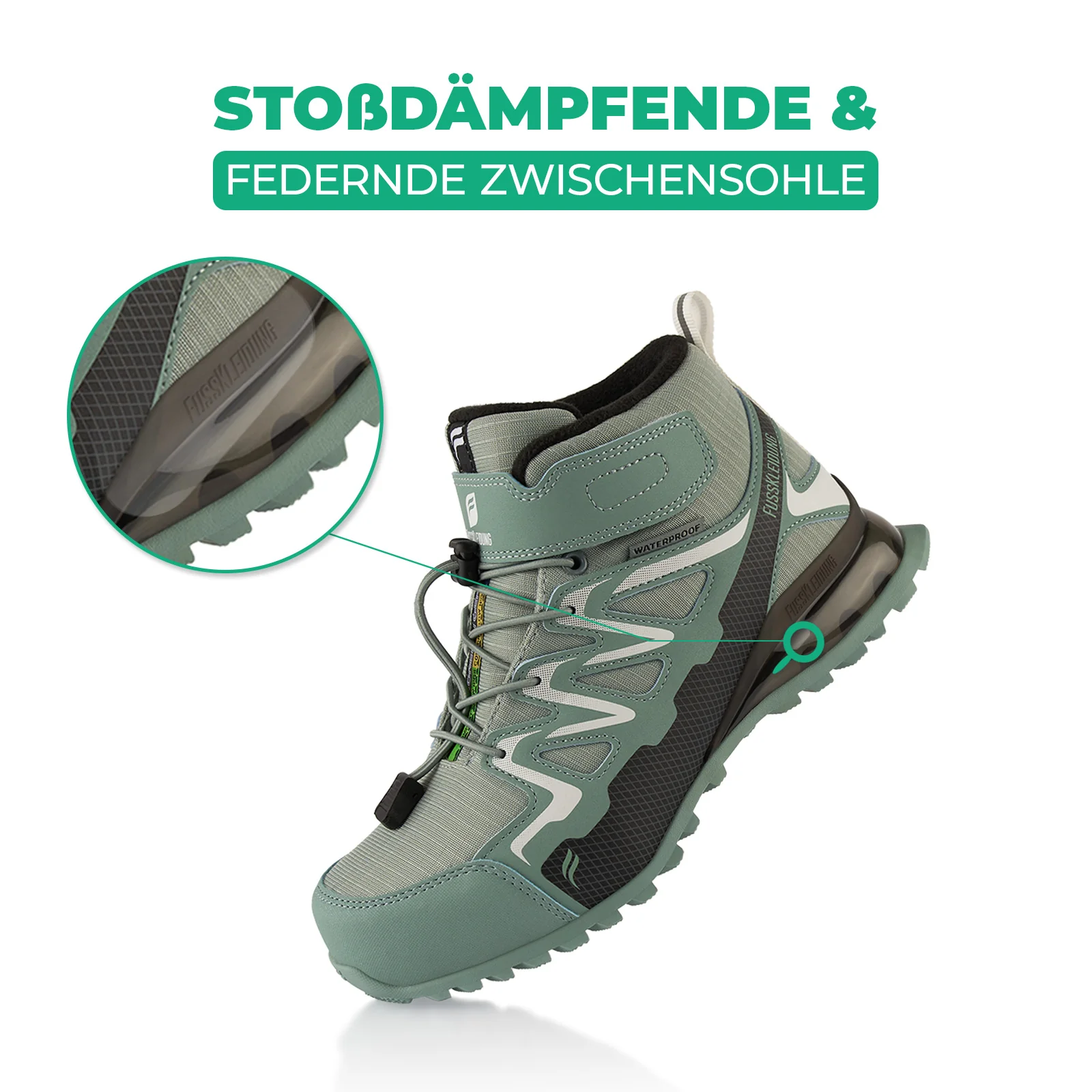 Winterstiefel Wasserdichte Warm Gefütterte Wanderschuhe - Image 3