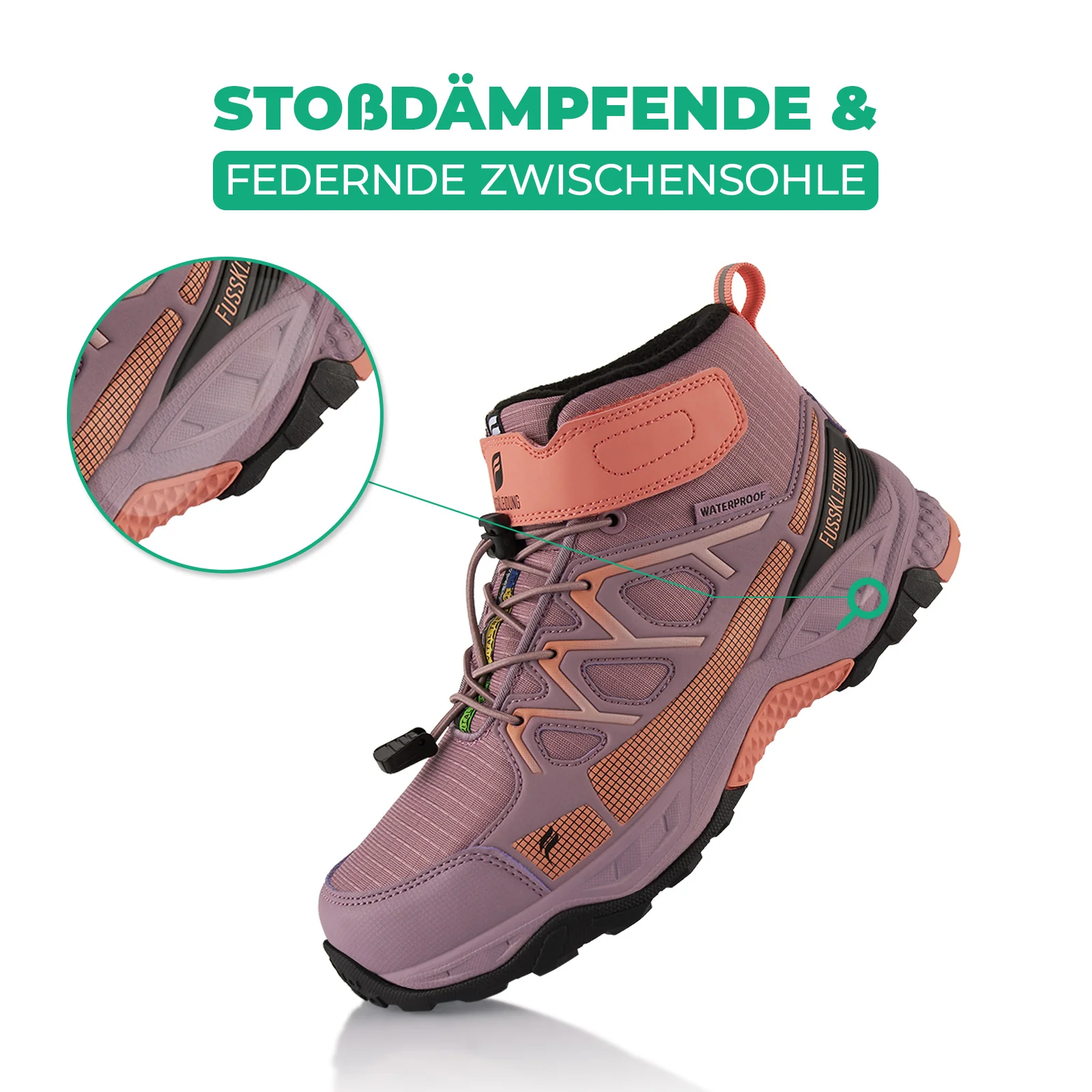 Winterstiefel Wasserdichte Warm Gefütterte Wanderschuhe - Image 3