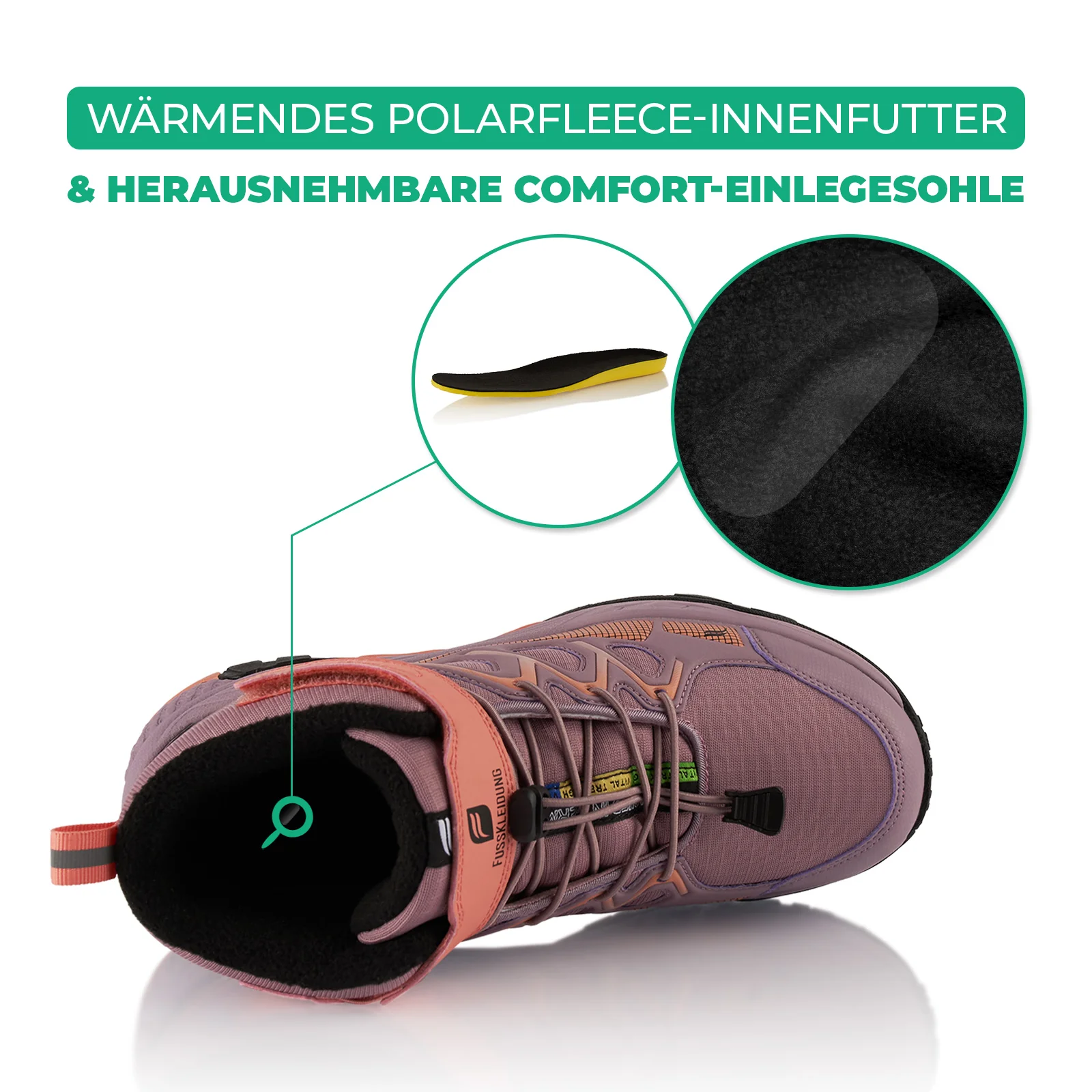 Winterstiefel Wasserdichte Warm Gefütterte Wanderschuhe - Image 5