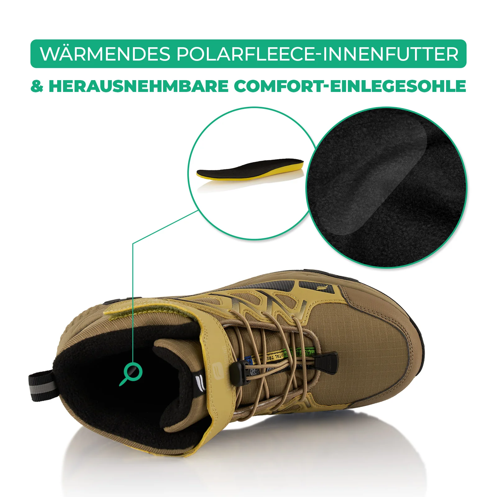 Winterstiefel Wasserdichte Warm Gefütterte Wanderschuhe - Image 5