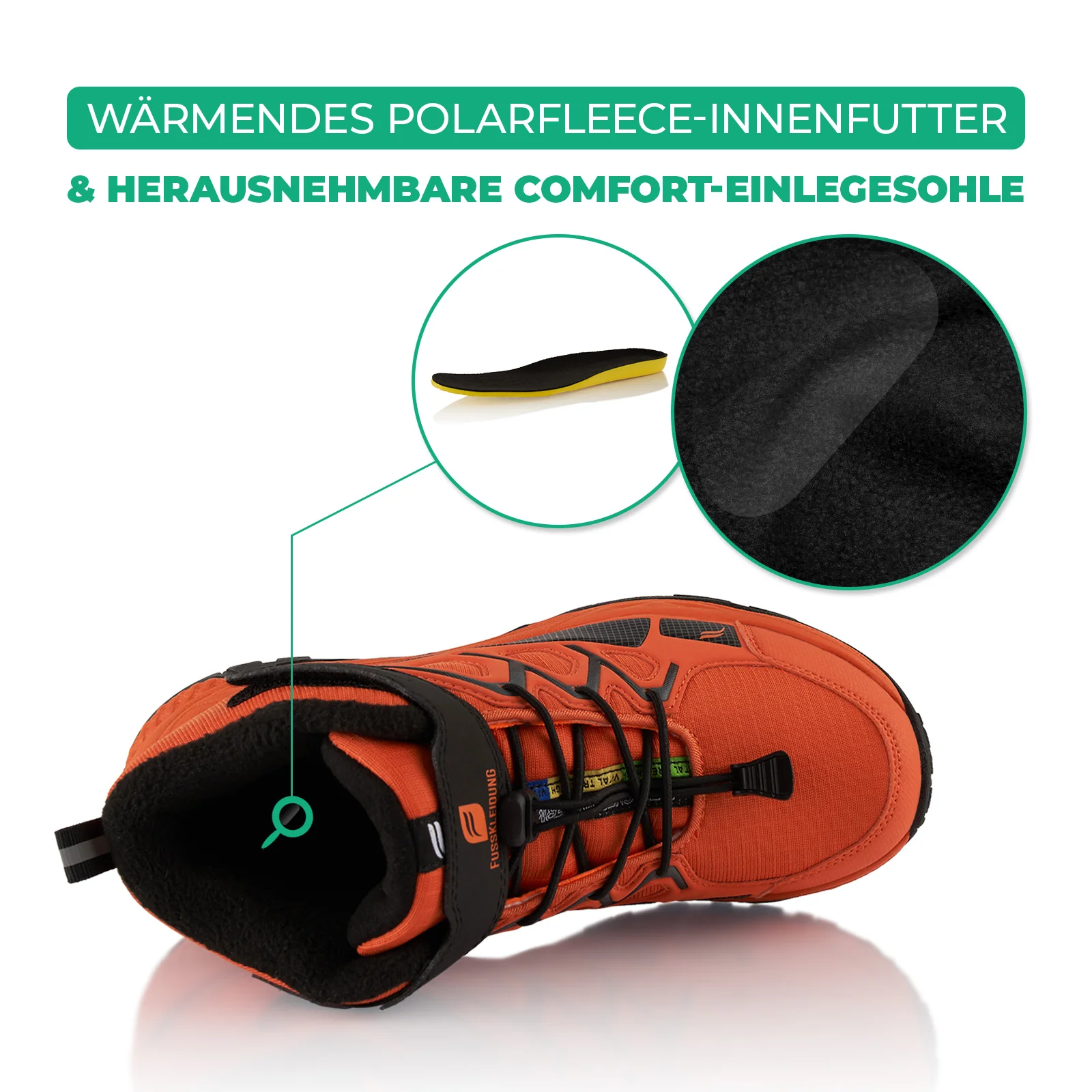 Winterstiefel Wasserdichte Warm Gefütterte Wanderschuhe - Image 5