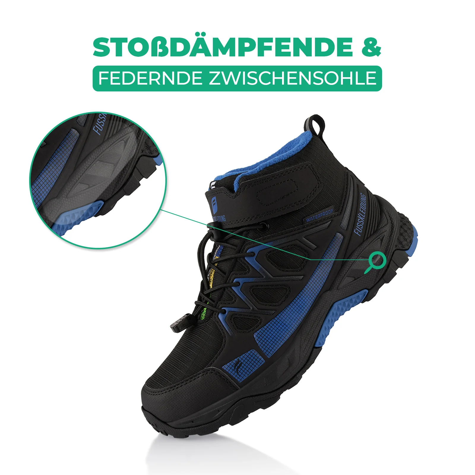 Winterstiefel Wasserdichte Warm Gefütterte Wanderschuhe - Image 3