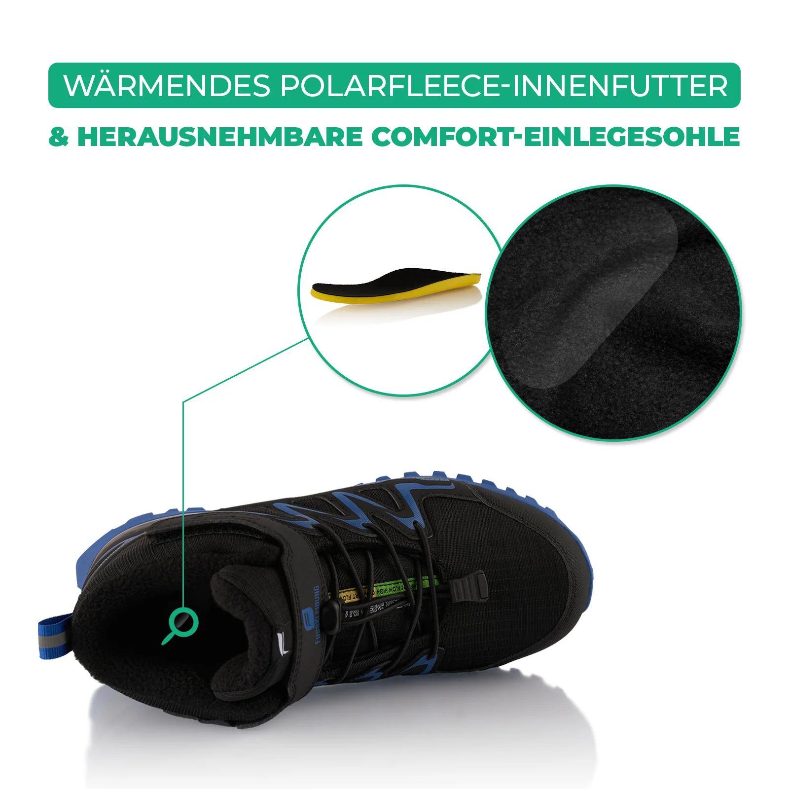 Winterstiefel Wasserdichte Warm Gefütterte Wanderschuhe - Image 5
