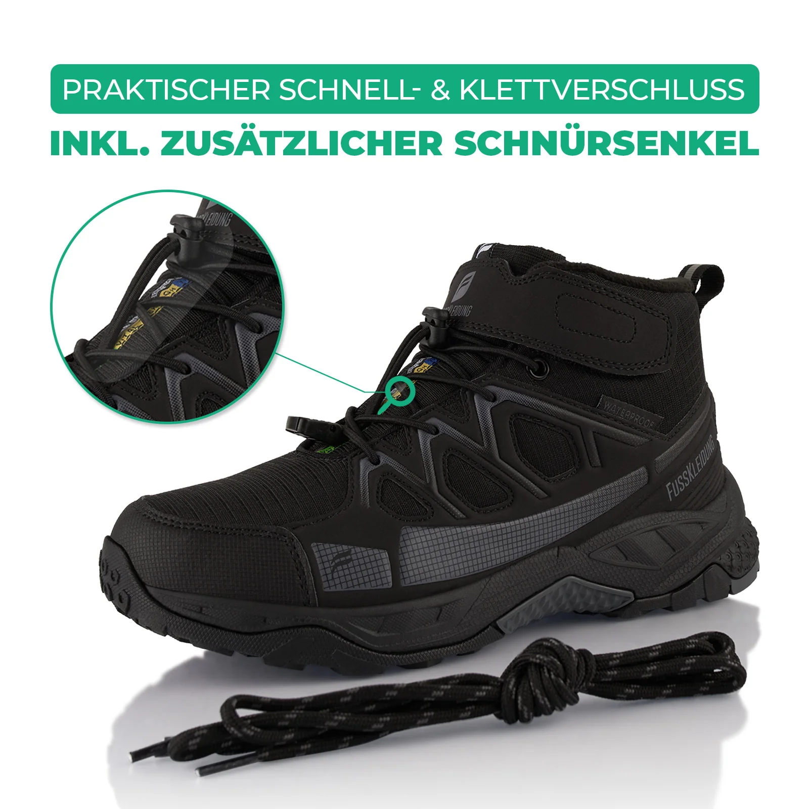 Winterstiefel Wasserdichte Warm Gefütterte Wanderschuhe - Image 4