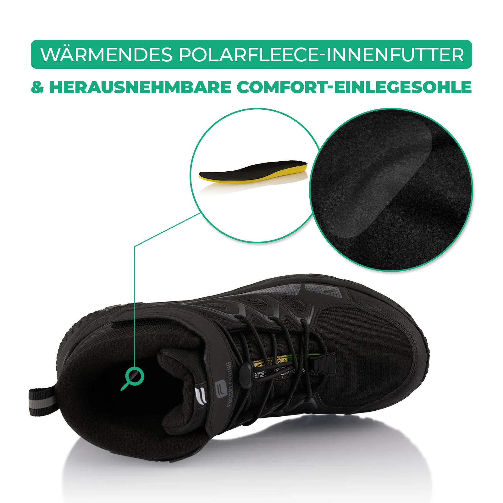 Winterstiefel Wasserdichte Warm Gefütterte Wanderschuhe - Image 5