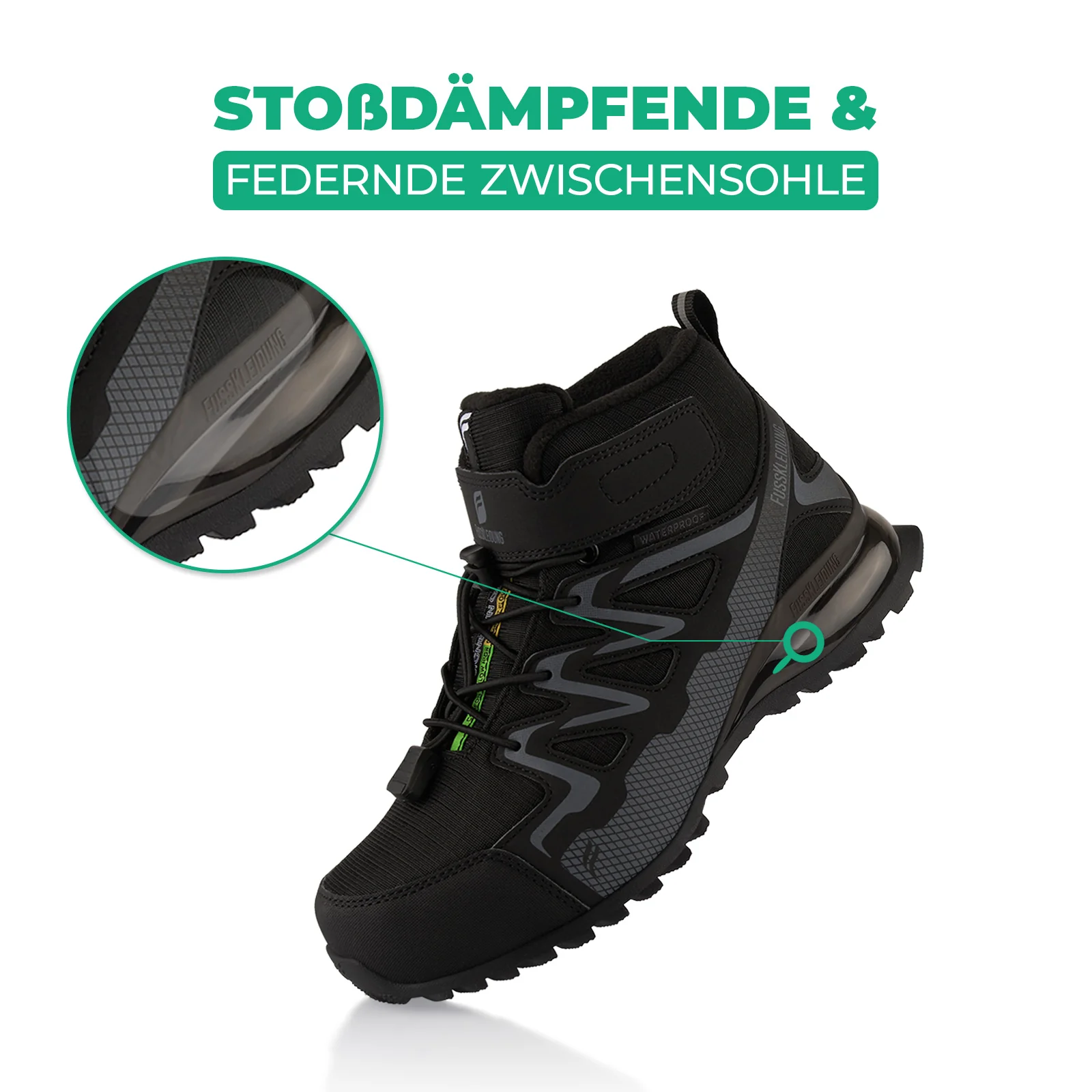Winterstiefel Wasserdichte Warm Gefütterte Wanderschuhe - Image 3