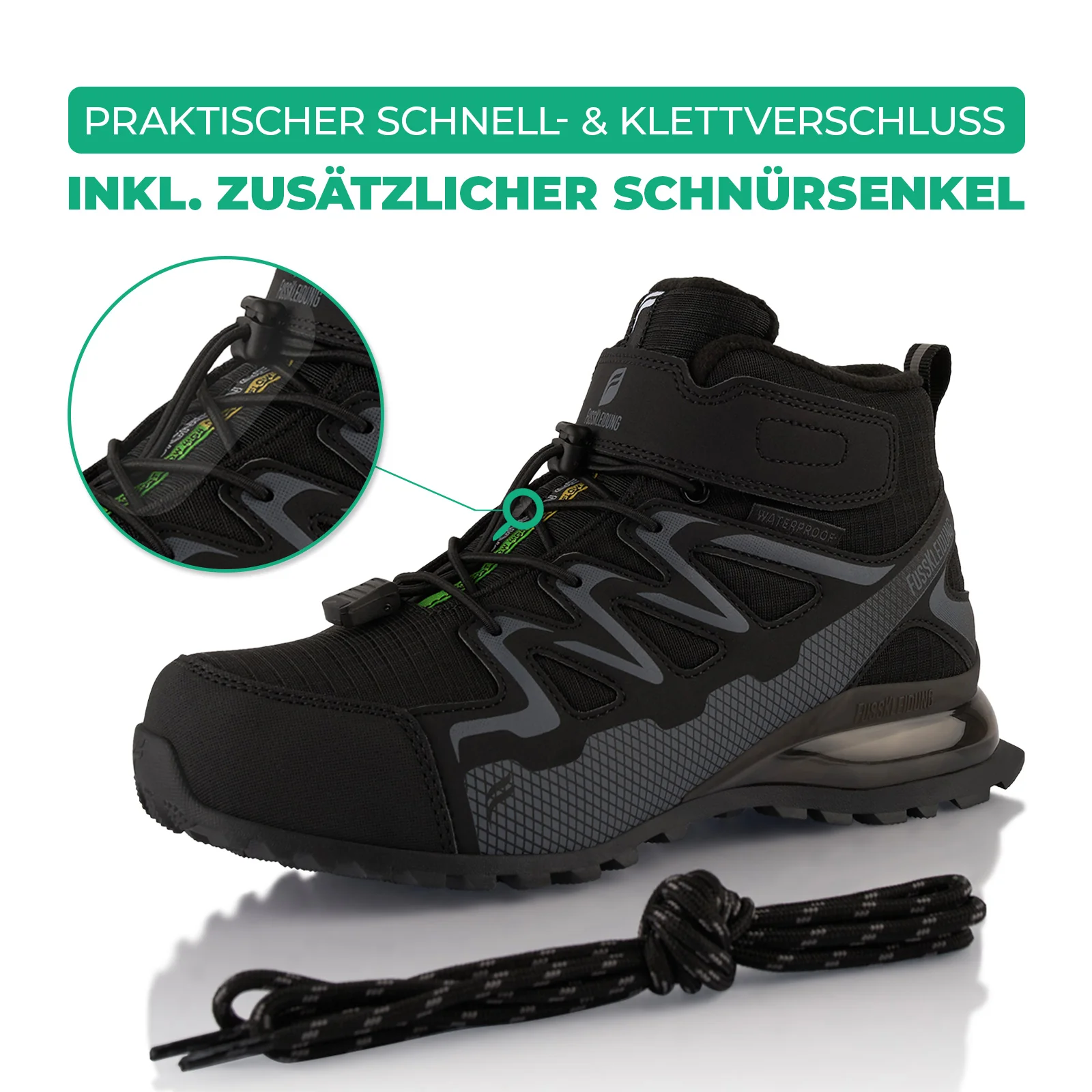 Winterstiefel Wasserdichte Warm Gefütterte Wanderschuhe - Image 4
