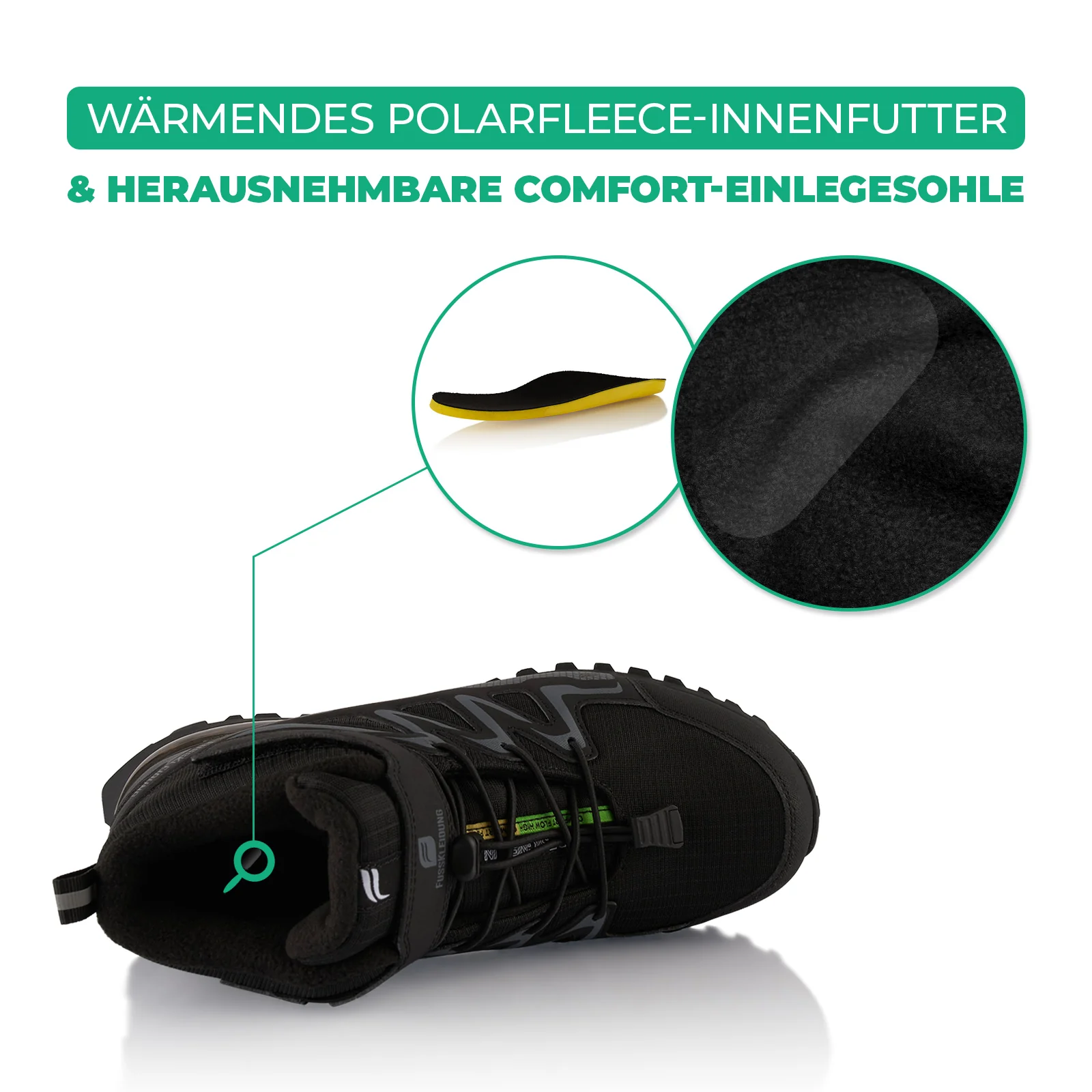 Winterstiefel Wasserdichte Warm Gefütterte Wanderschuhe - Image 5