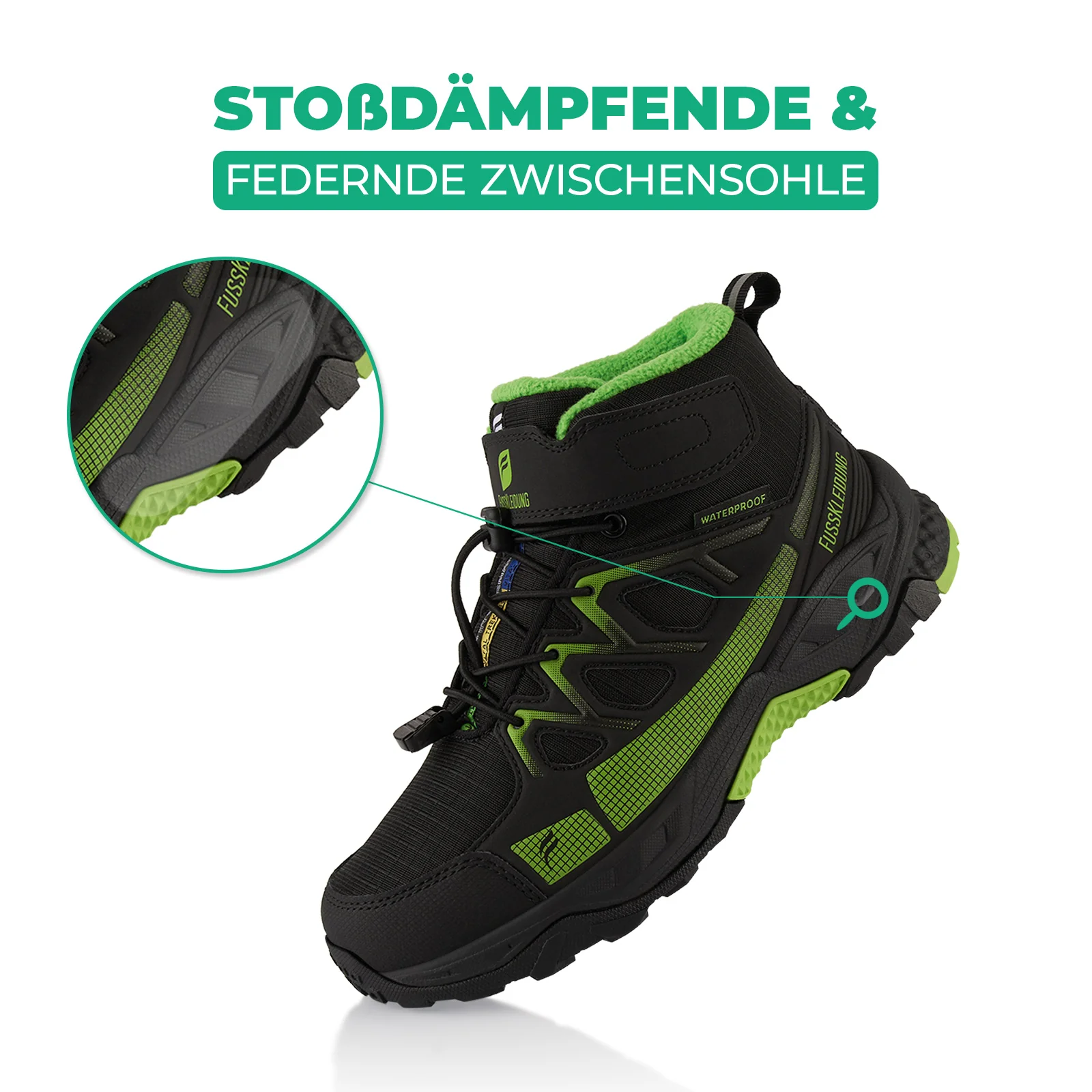 Winterstiefel Wasserdichte Warm Gefütterte Wanderschuhe - Image 3