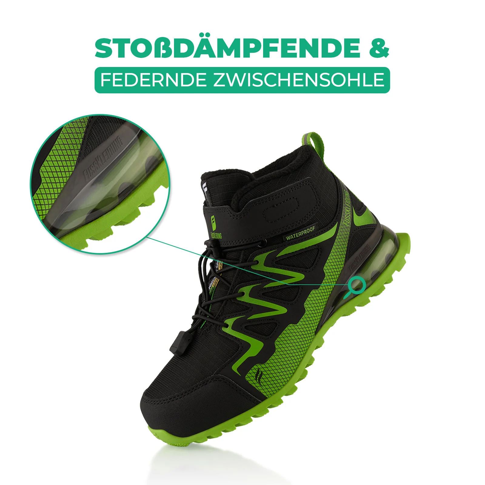 Winterstiefel Wasserdichte Warm Gefütterte Wanderschuhe - Image 3