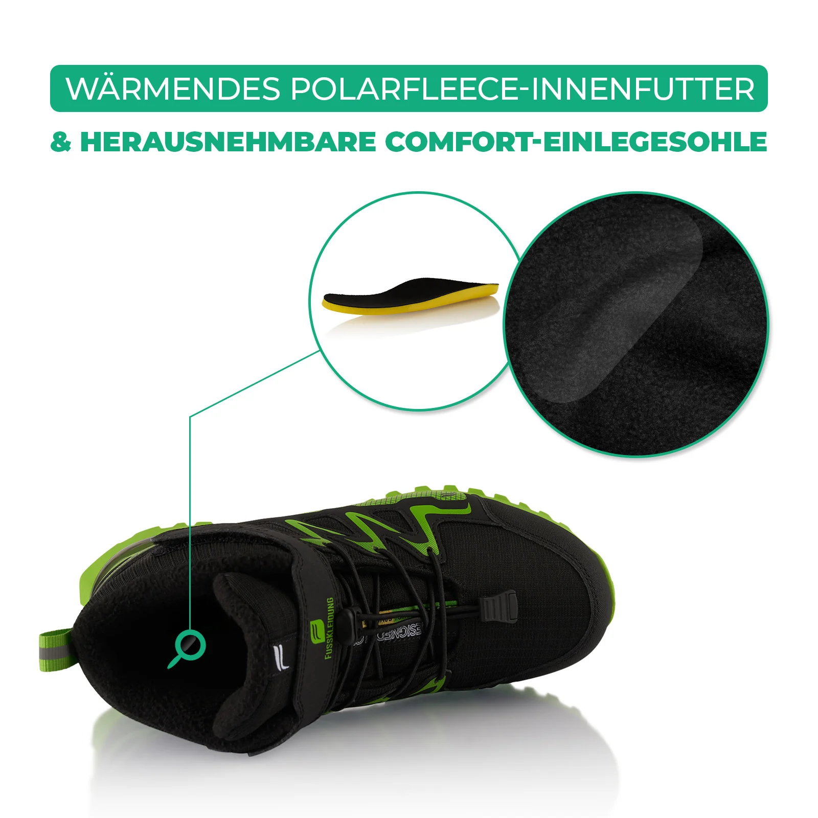 Winterstiefel Wasserdichte Warm Gefütterte Wanderschuhe - Image 5