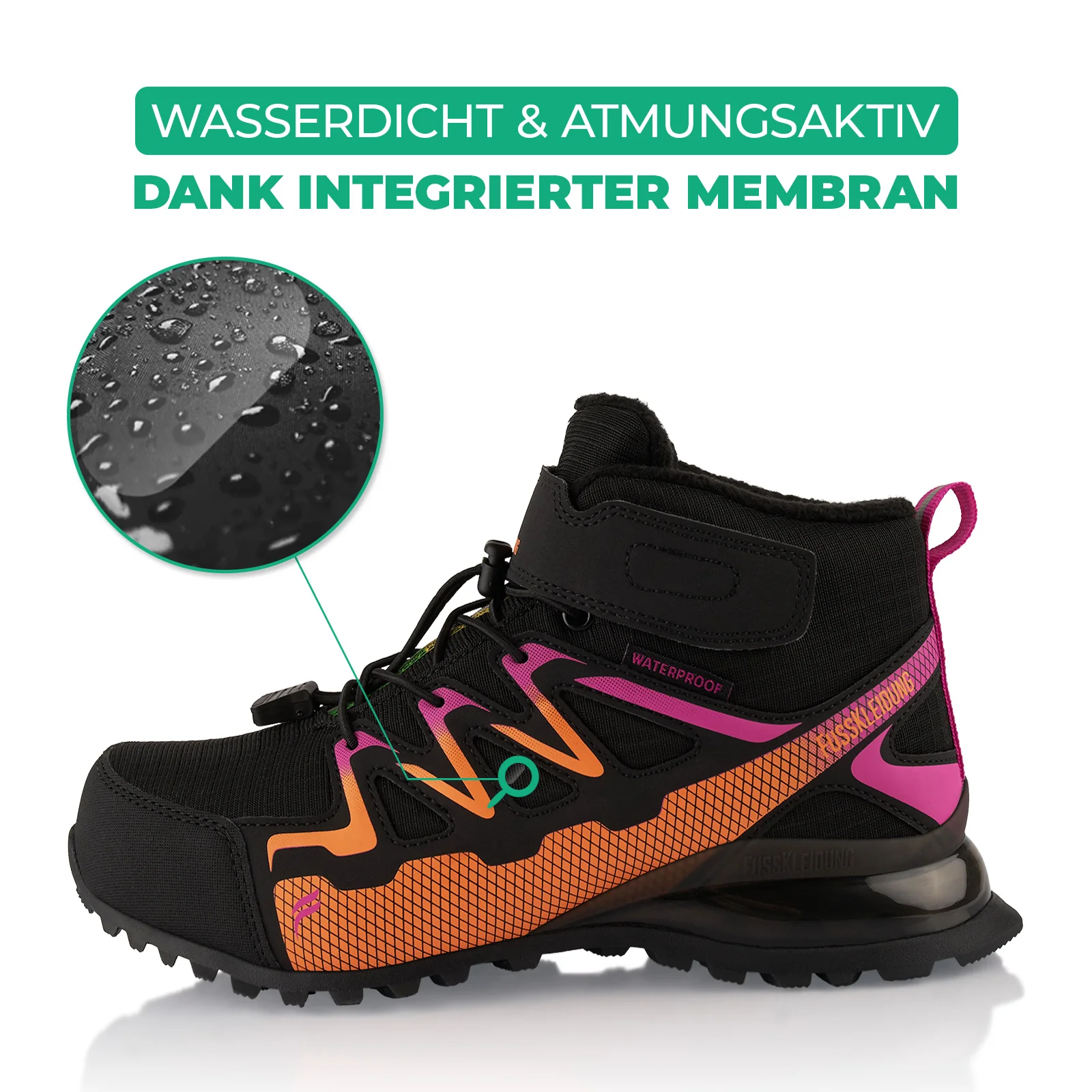 Winterstiefel Wasserdichte Warm Gefütterte Wanderschuhe - Image 2