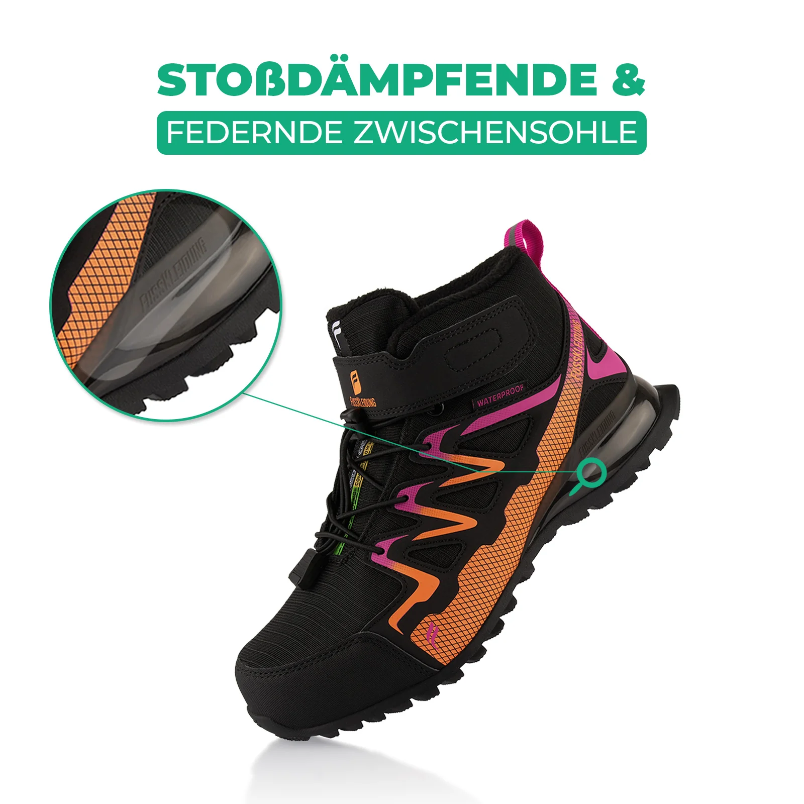 Winterstiefel Wasserdichte Warm Gefütterte Wanderschuhe - Image 3