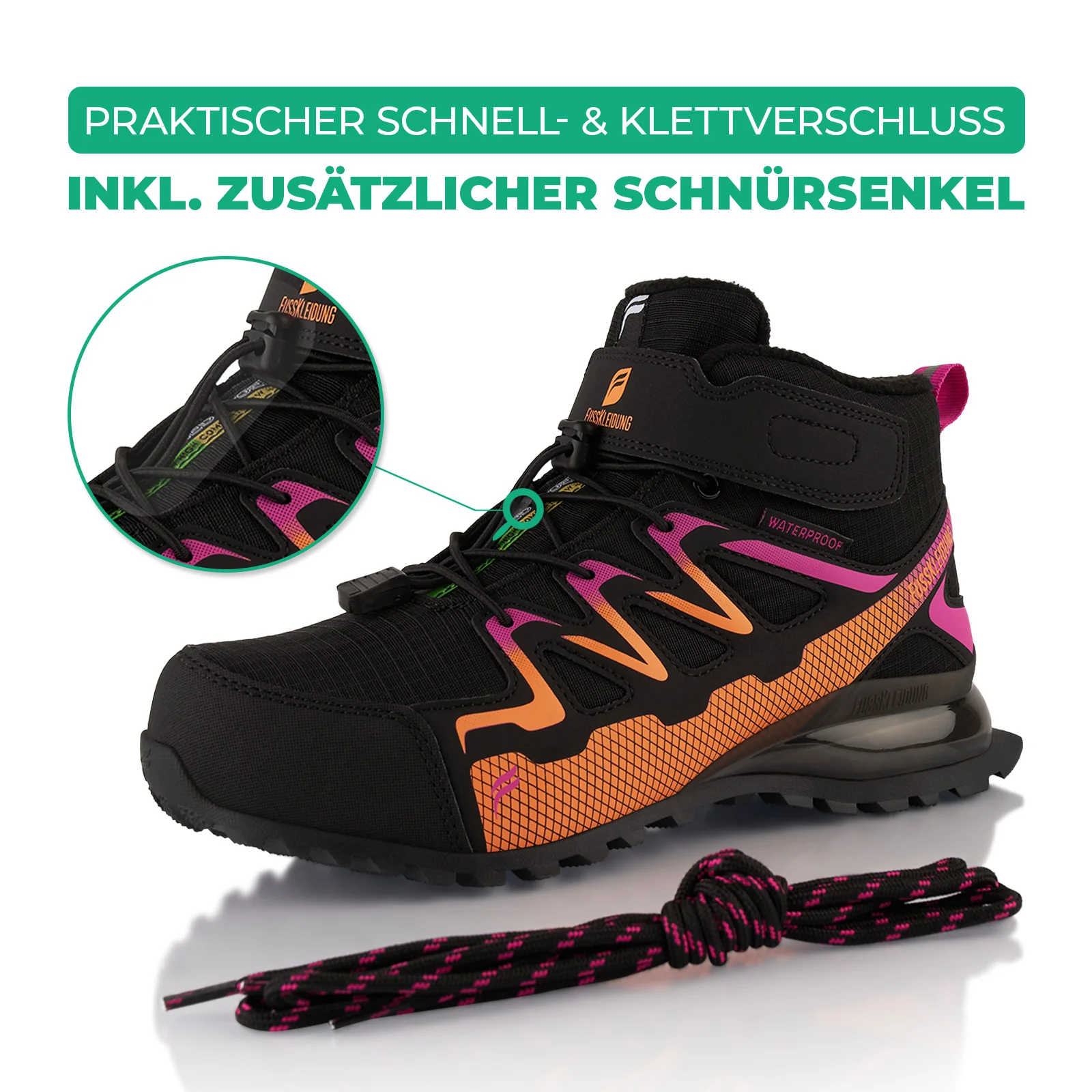 Winterstiefel Wasserdichte Warm Gefütterte Wanderschuhe - Image 4