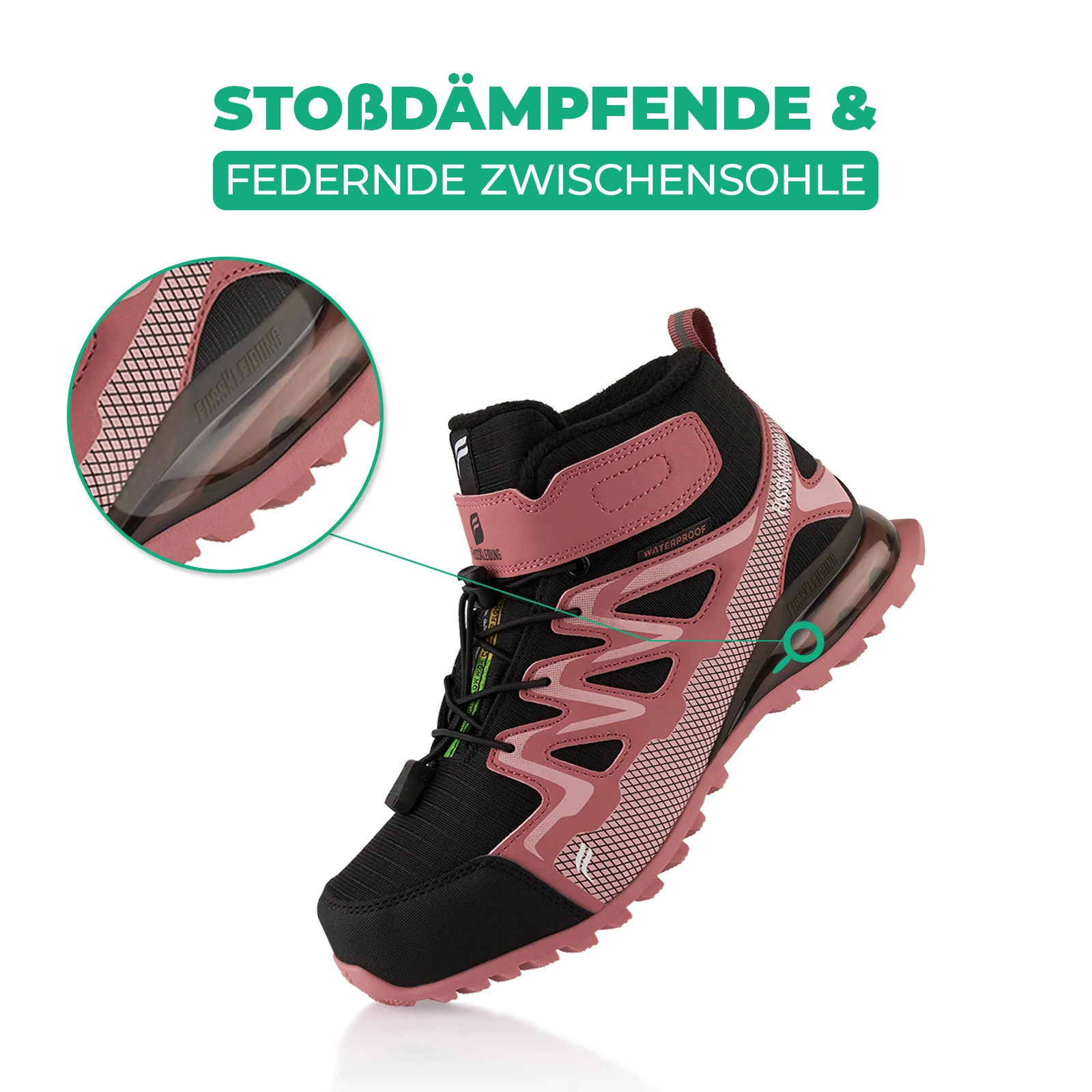 Winterstiefel Wasserdichte Warm Gefütterte Wanderschuhe - Image 3