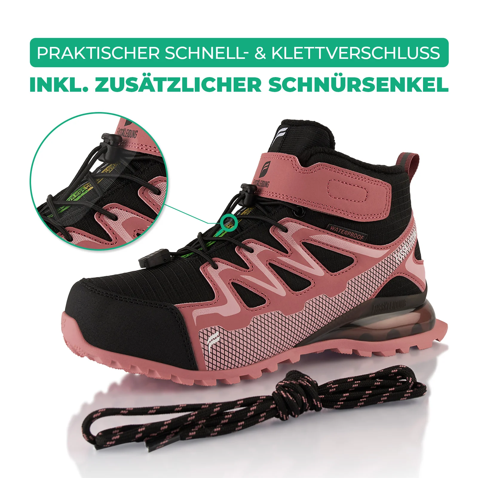 Winterstiefel Wasserdichte Warm Gefütterte Wanderschuhe - Image 4
