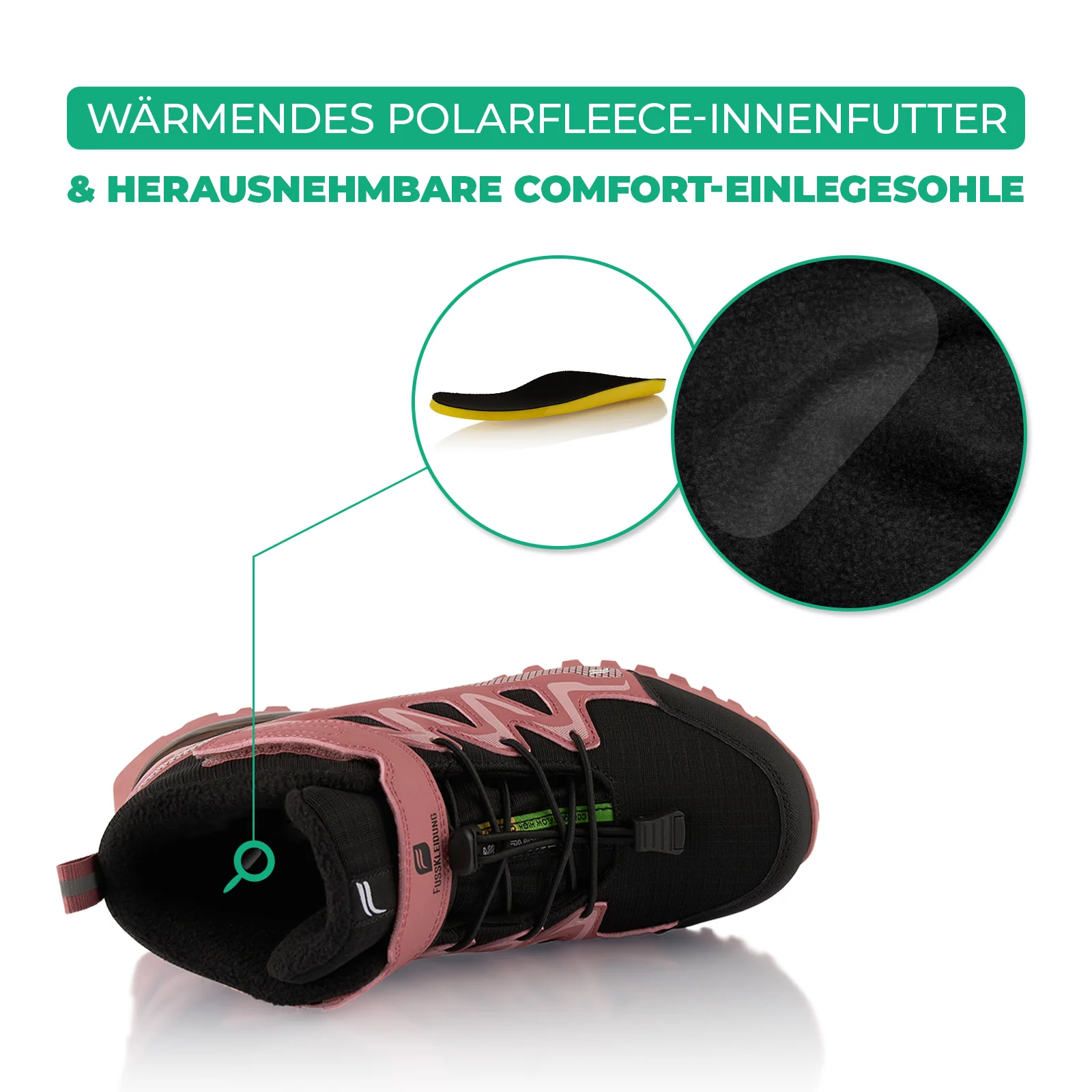 Winterstiefel Wasserdichte Warm Gefütterte Wanderschuhe - Image 5