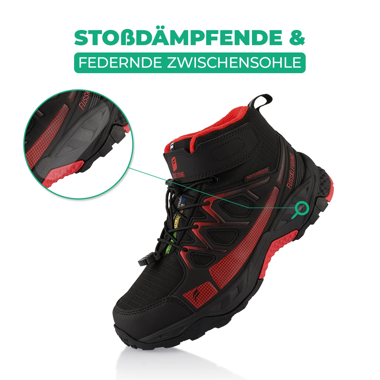 Winterstiefel Wasserdichte Warm Gefütterte Wanderschuhe - Image 3