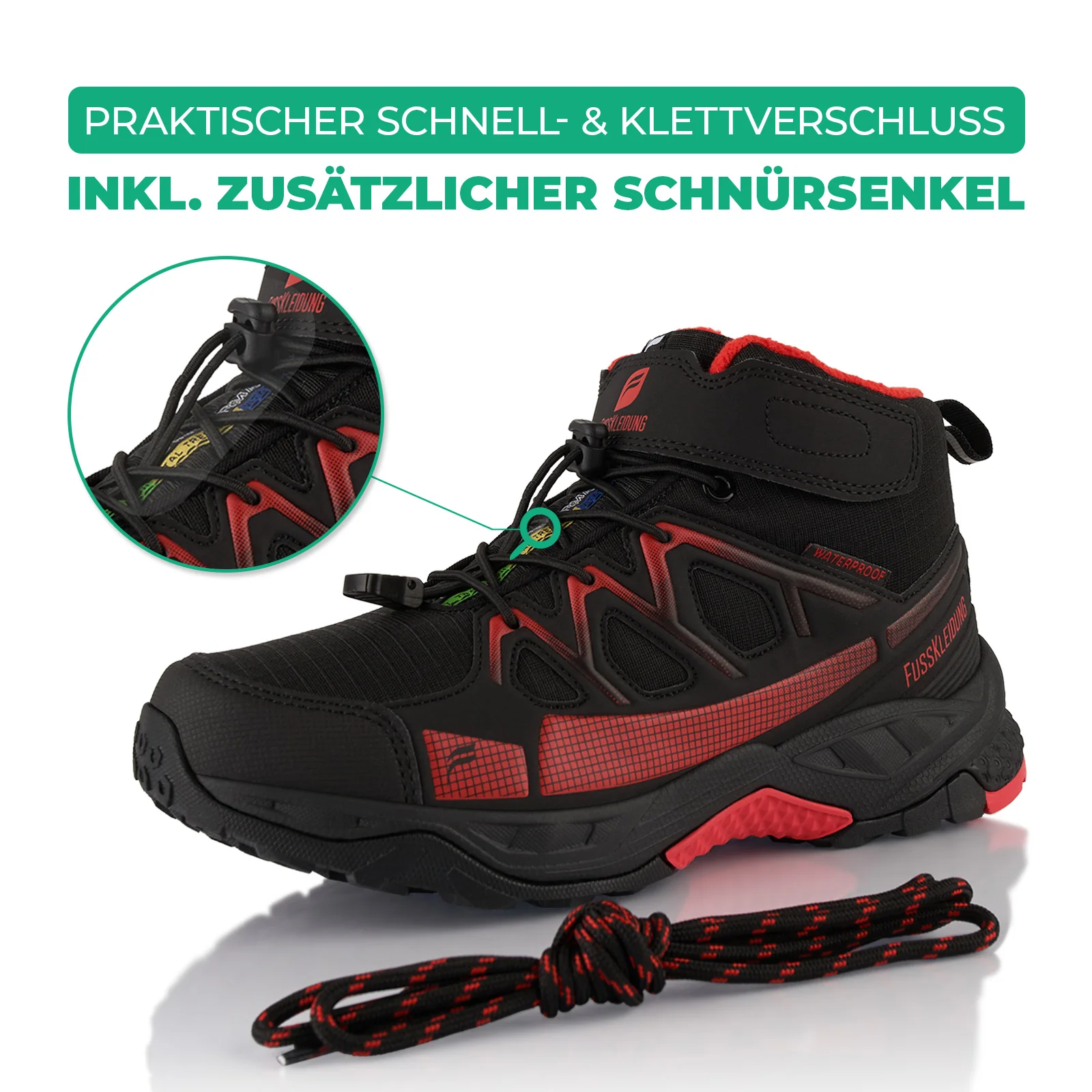 Winterstiefel Wasserdichte Warm Gefütterte Wanderschuhe - Image 4