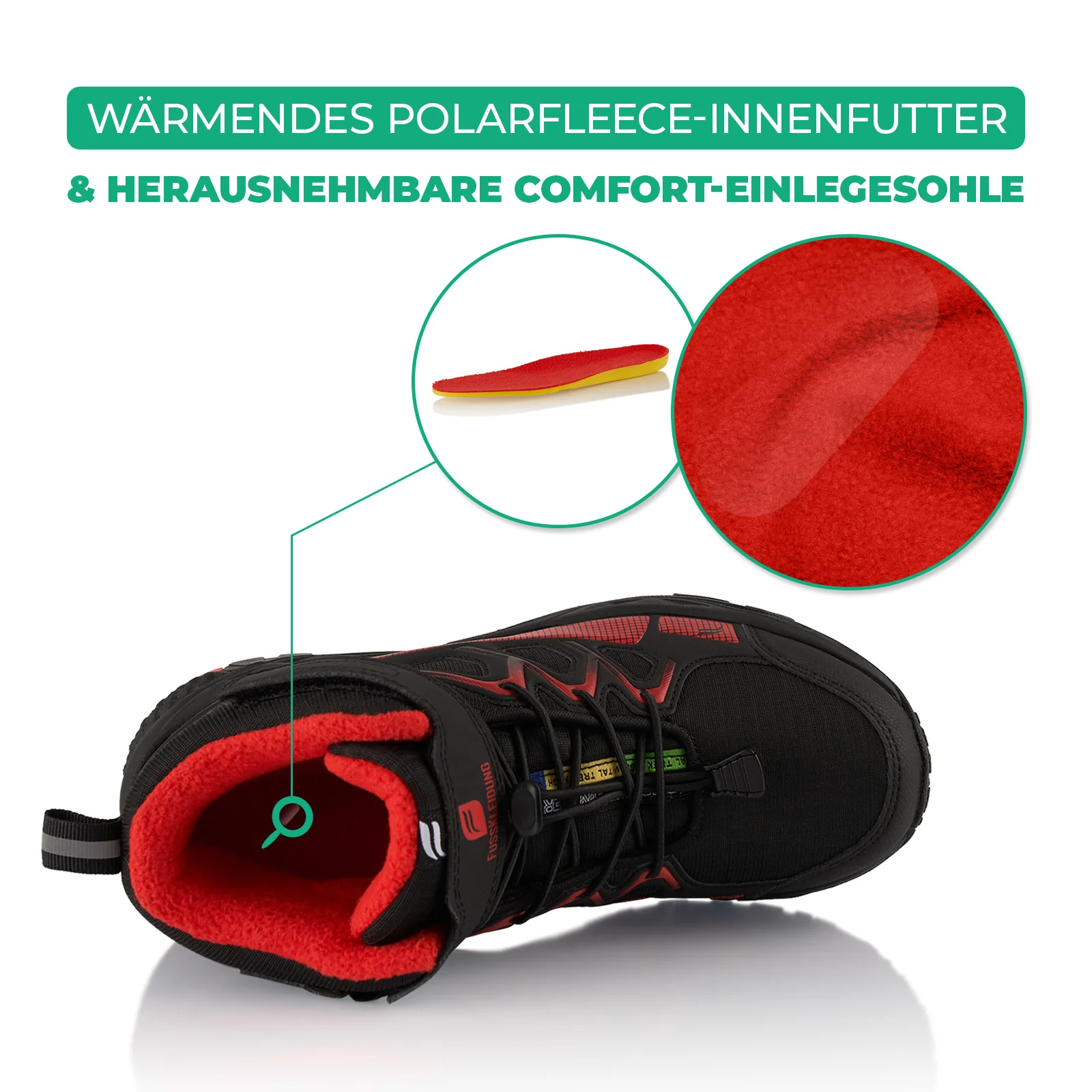 Winterstiefel Wasserdichte Warm Gefütterte Wanderschuhe - Image 5