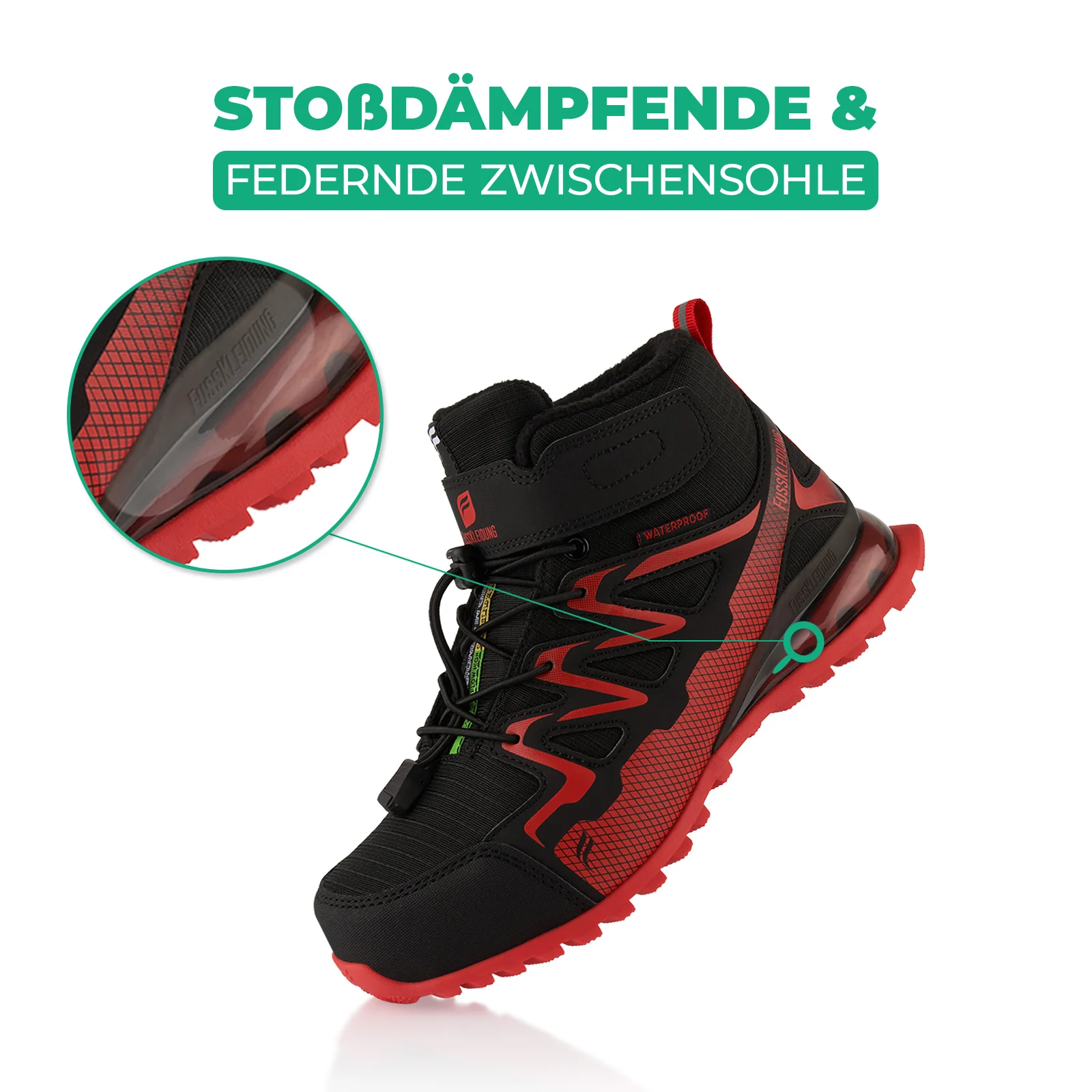 Winterstiefel Wasserdichte Warm Gefütterte Wanderschuhe - Image 3