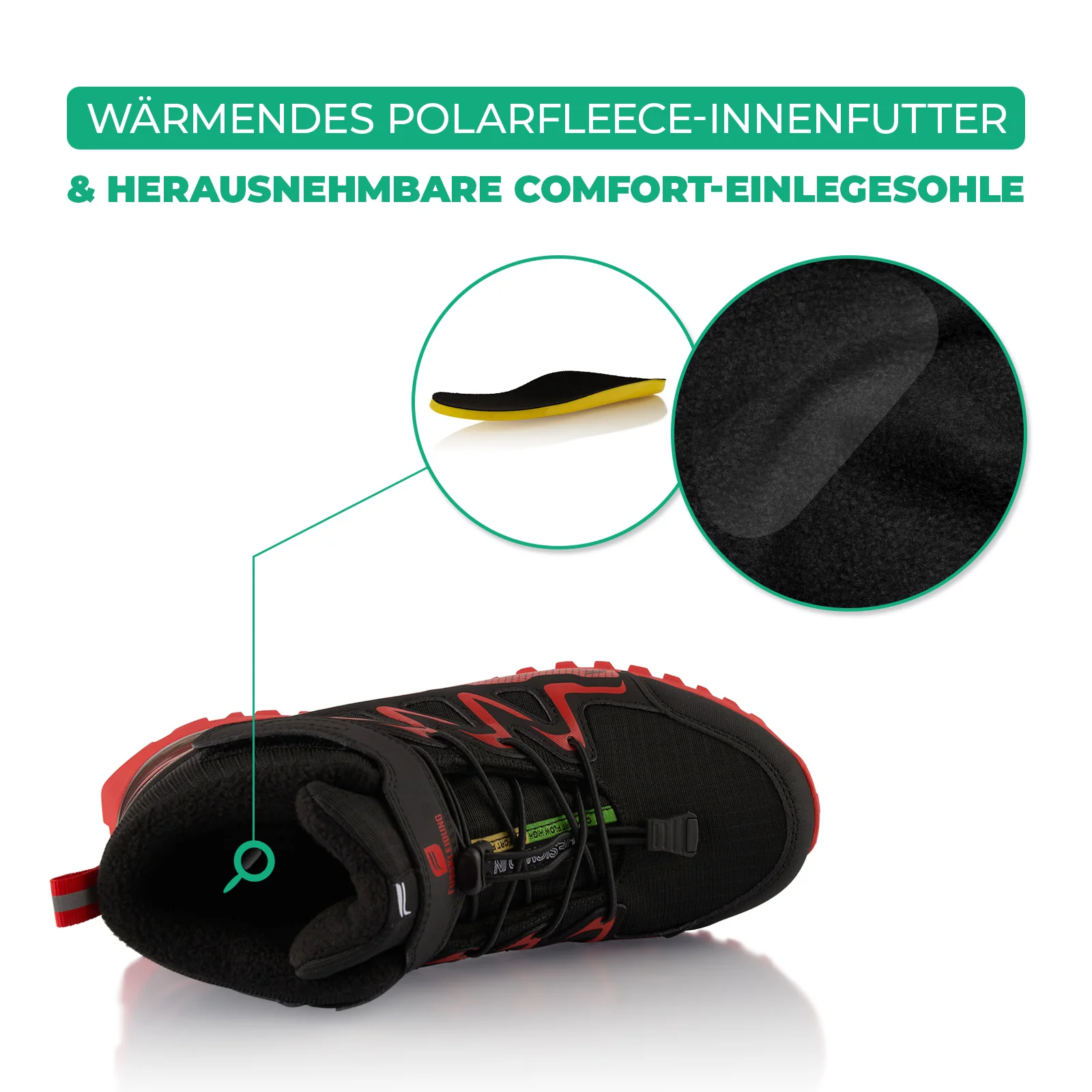 Winterstiefel Wasserdichte Warm Gefütterte Wanderschuhe - Image 5