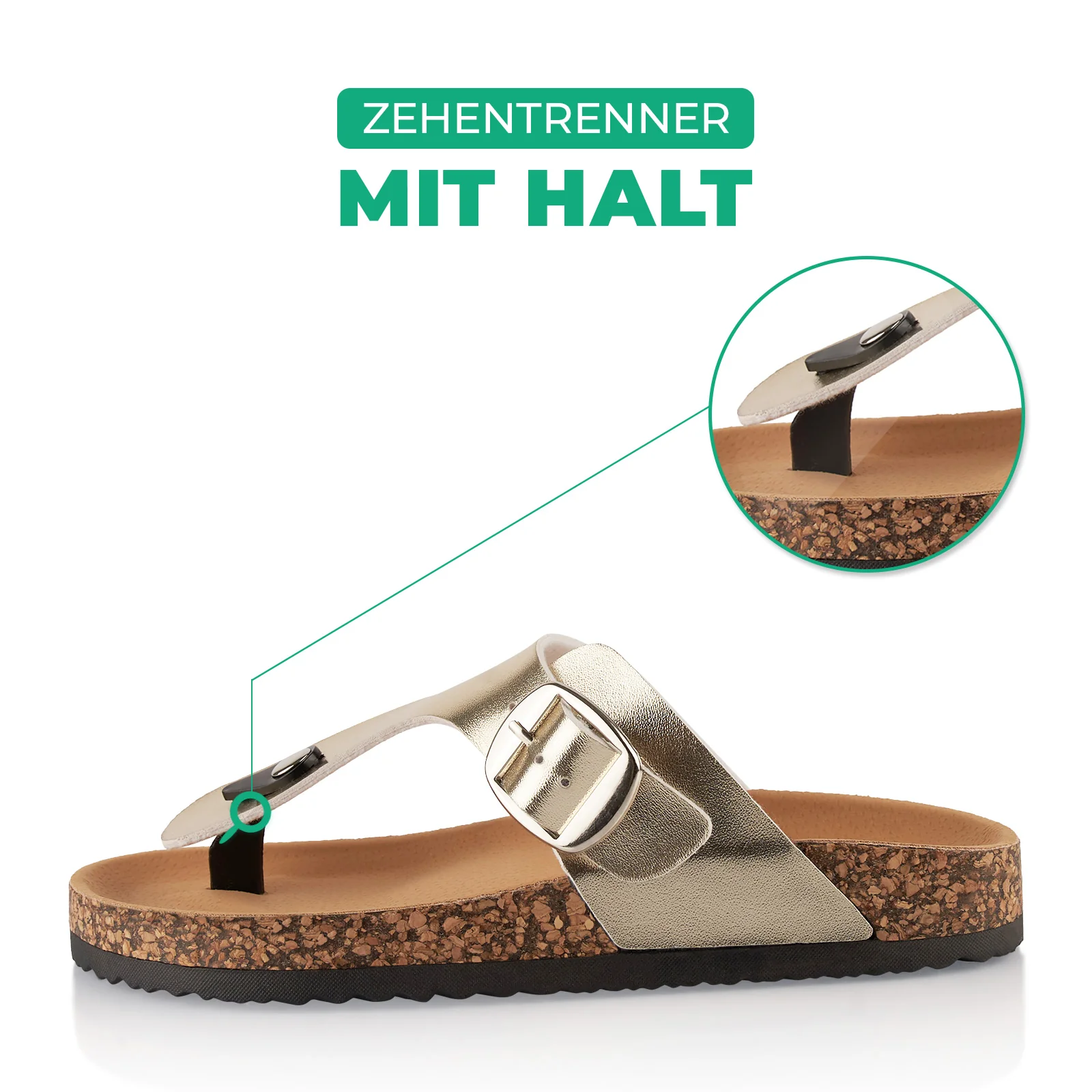 Zehentrenner mit Kork-Fußbett - Image 2