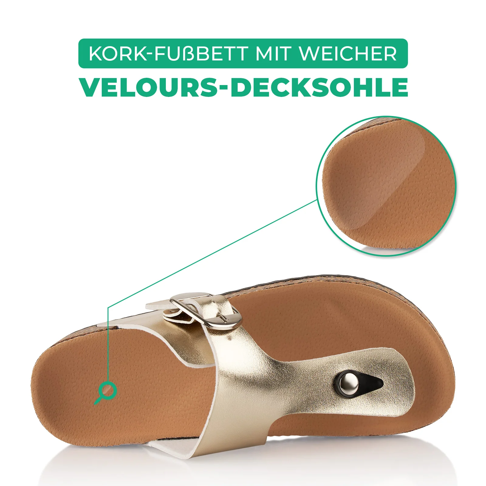 Zehentrenner mit Kork-Fußbett - Image 5